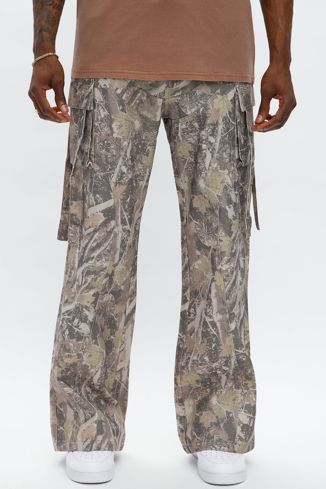 Relaxed Straight No More Waiting Cargo Pants - Brown/combo