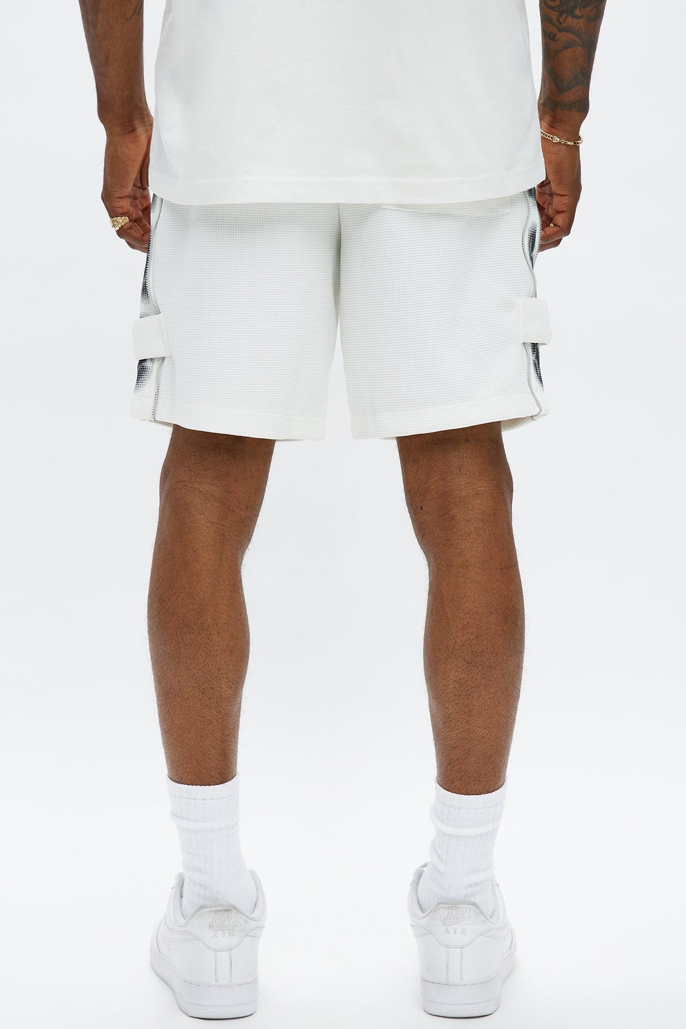 Relaxed Bright Stars Shorts - White