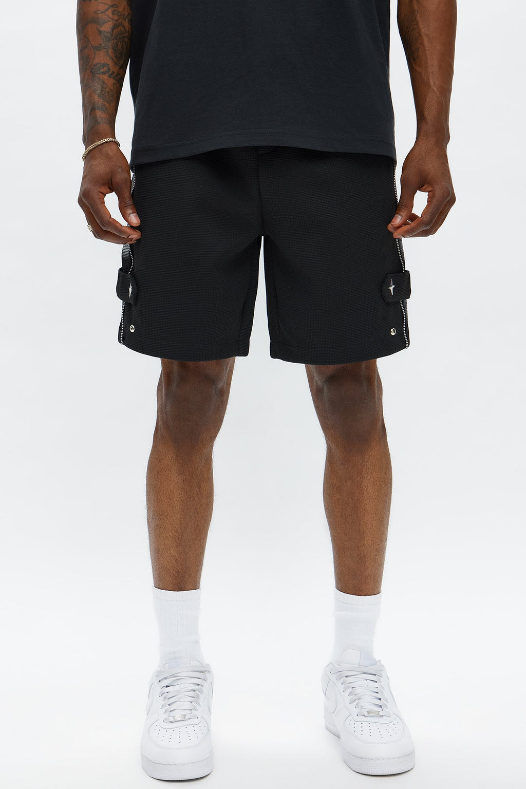 Relaxed Bright Stars Shorts - Black