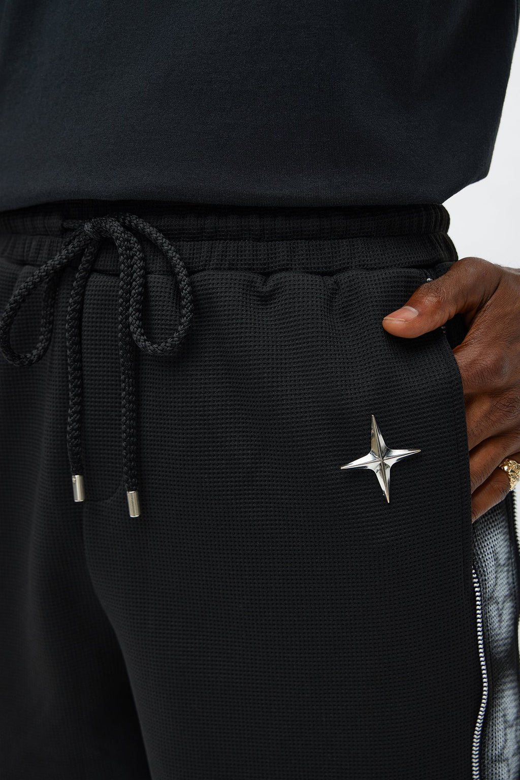 Relaxed Bright Stars Shorts - Black