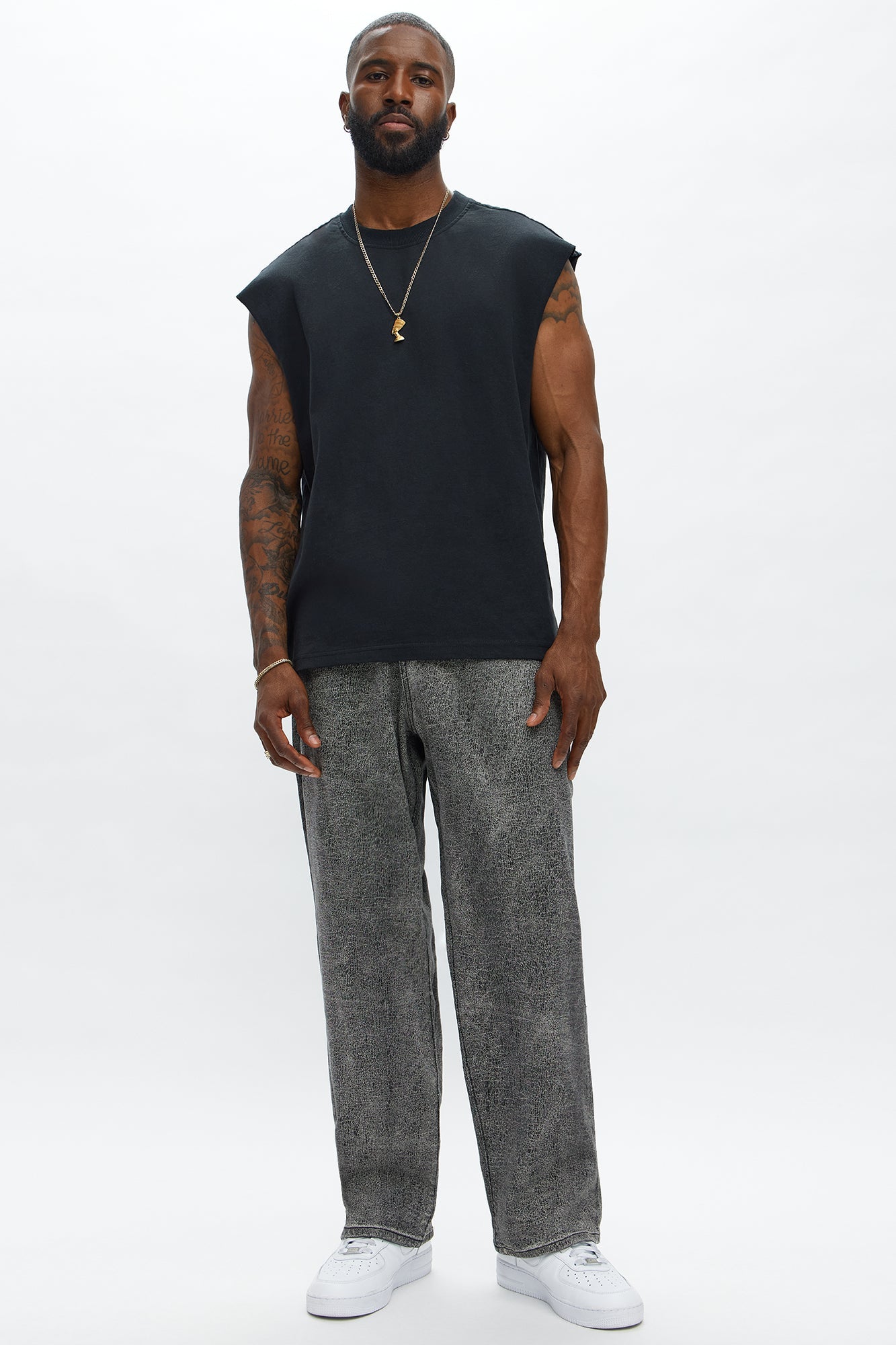 Crack The Code Baggy Jeans - Grey