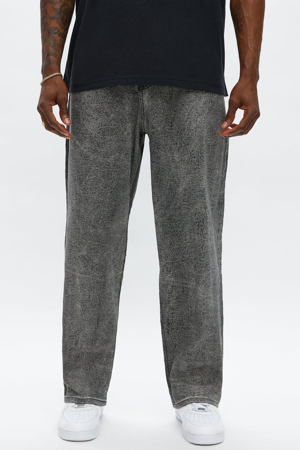 Crack The Code Baggy Jeans - Grey