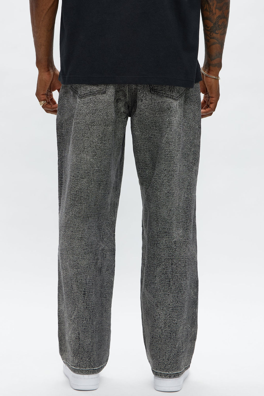 Crack The Code Baggy Jeans - Grey