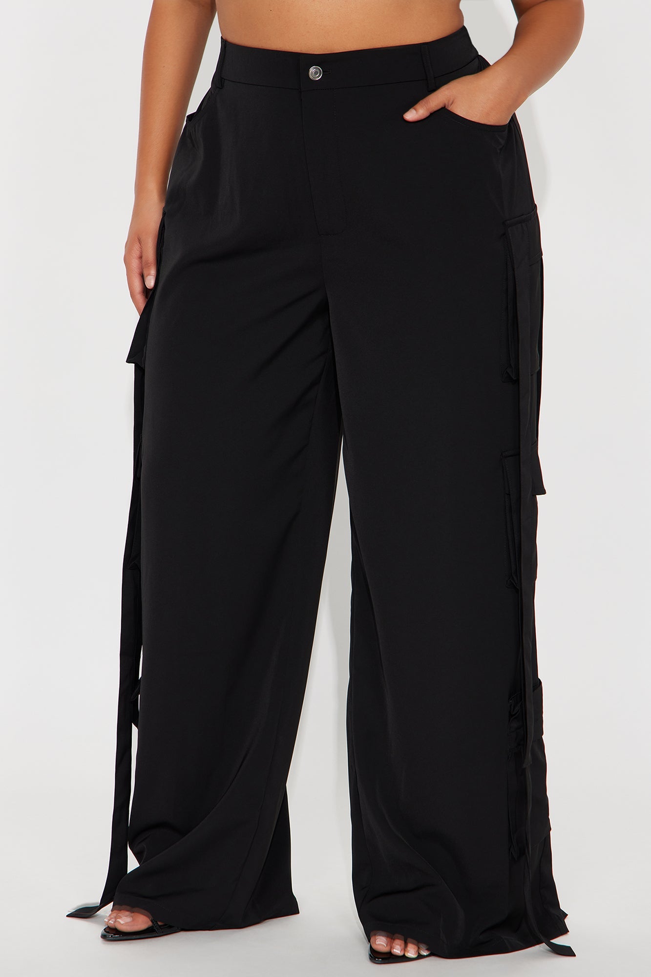Archive Me Cargo Wide Leg Pant - Black