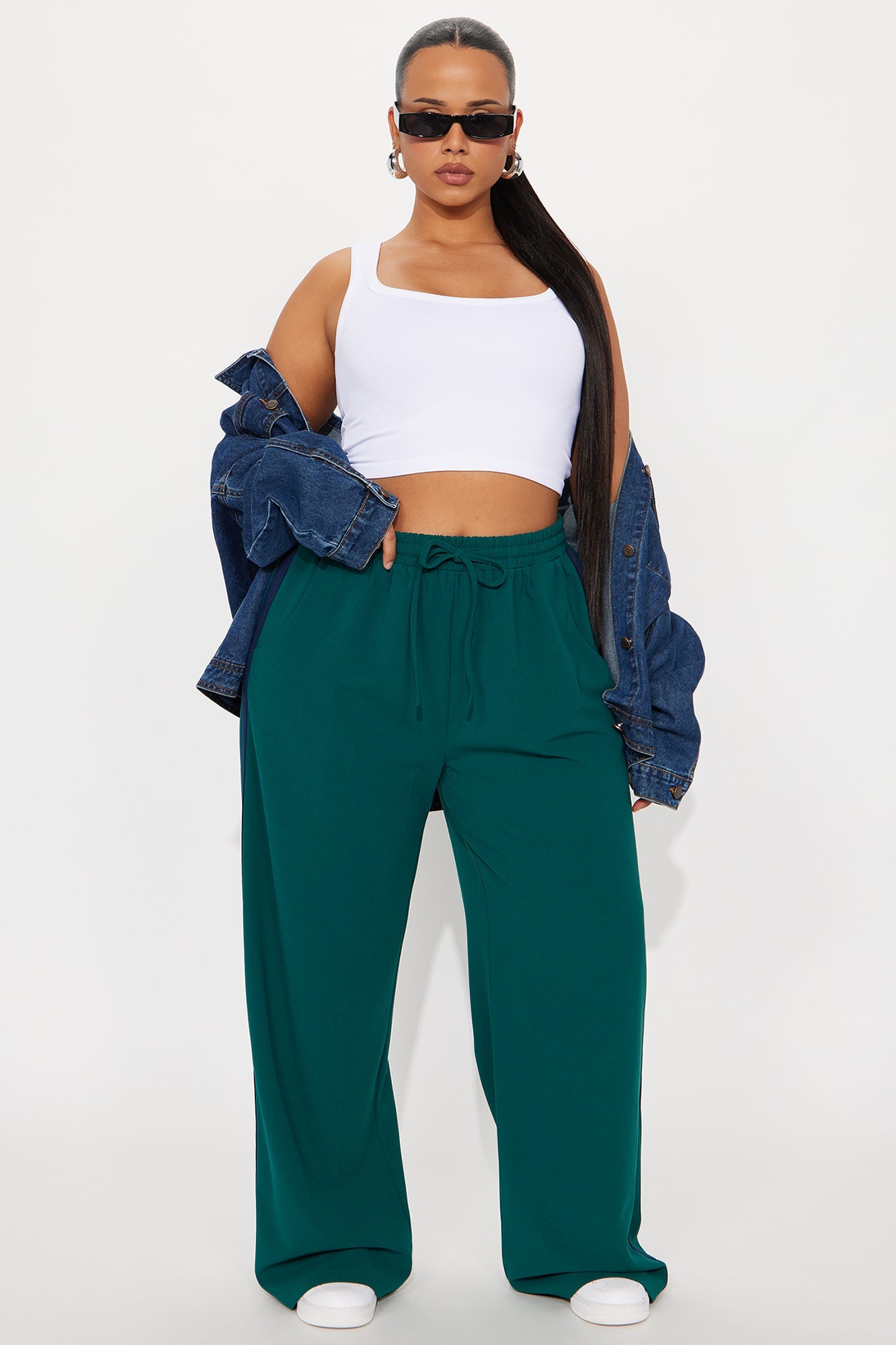 Point Of View Track Trouser Pant - Hunter Green