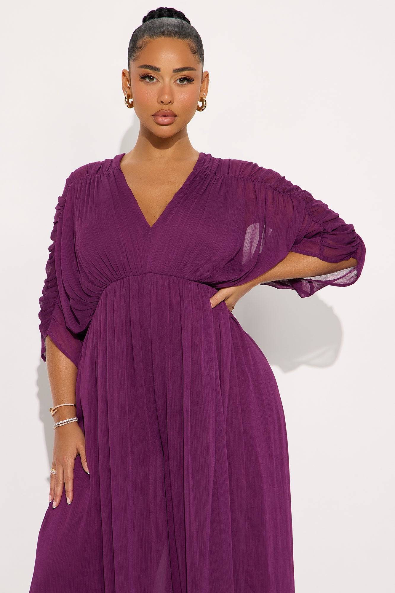 Napa Valley Chiffon Jumpsuit - Plum