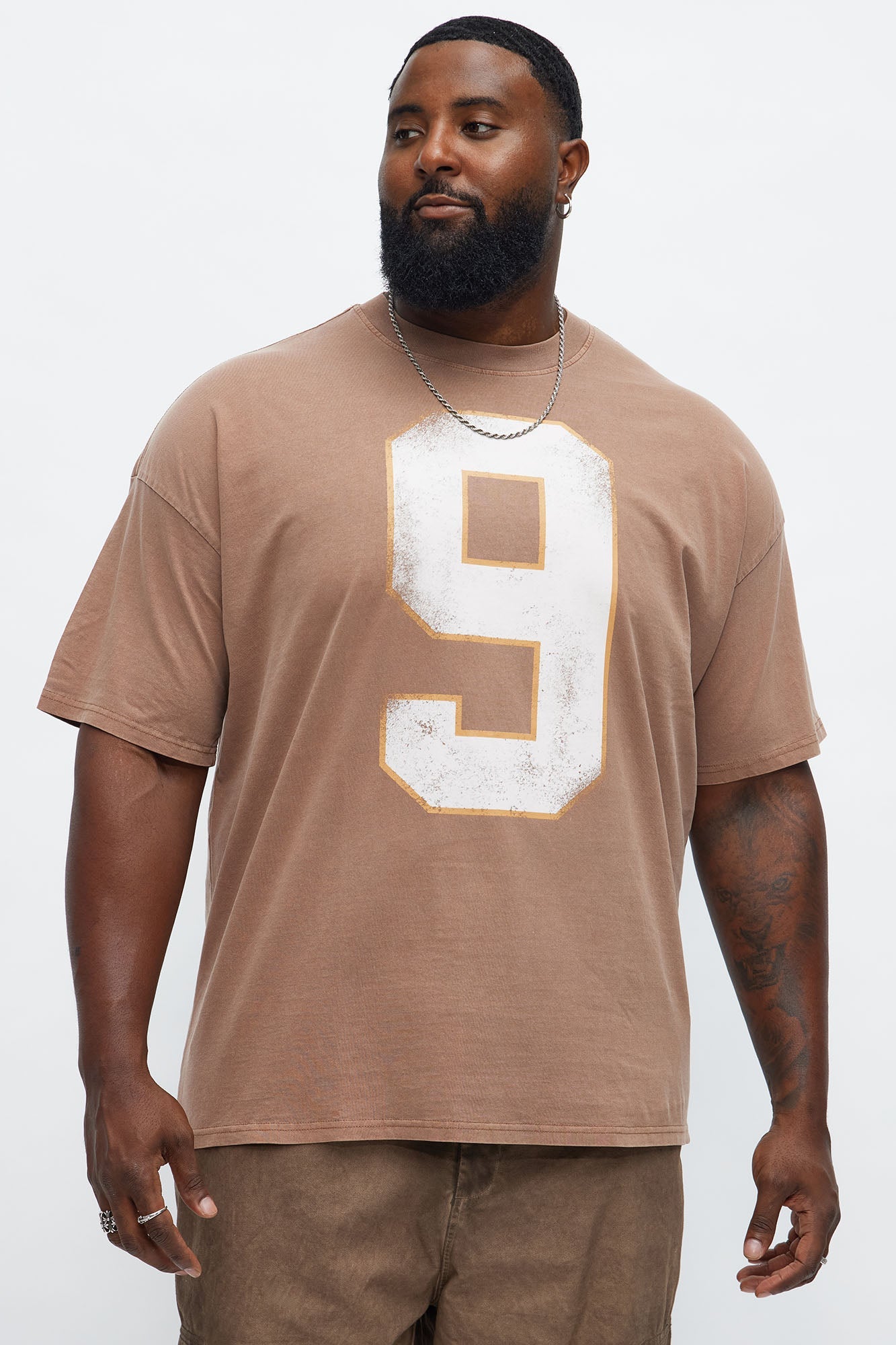 Put Me On Coach Oversized Short Sleeve Tee - Brown