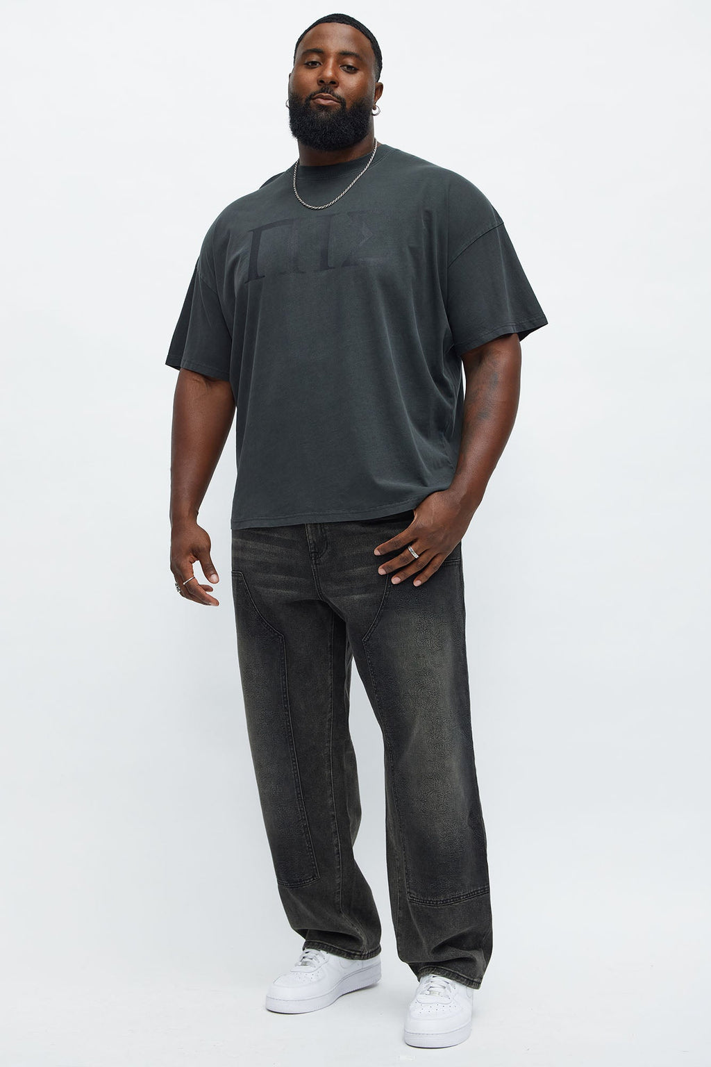 Straight Two Tigers Carpenter Jeans - Black Wash