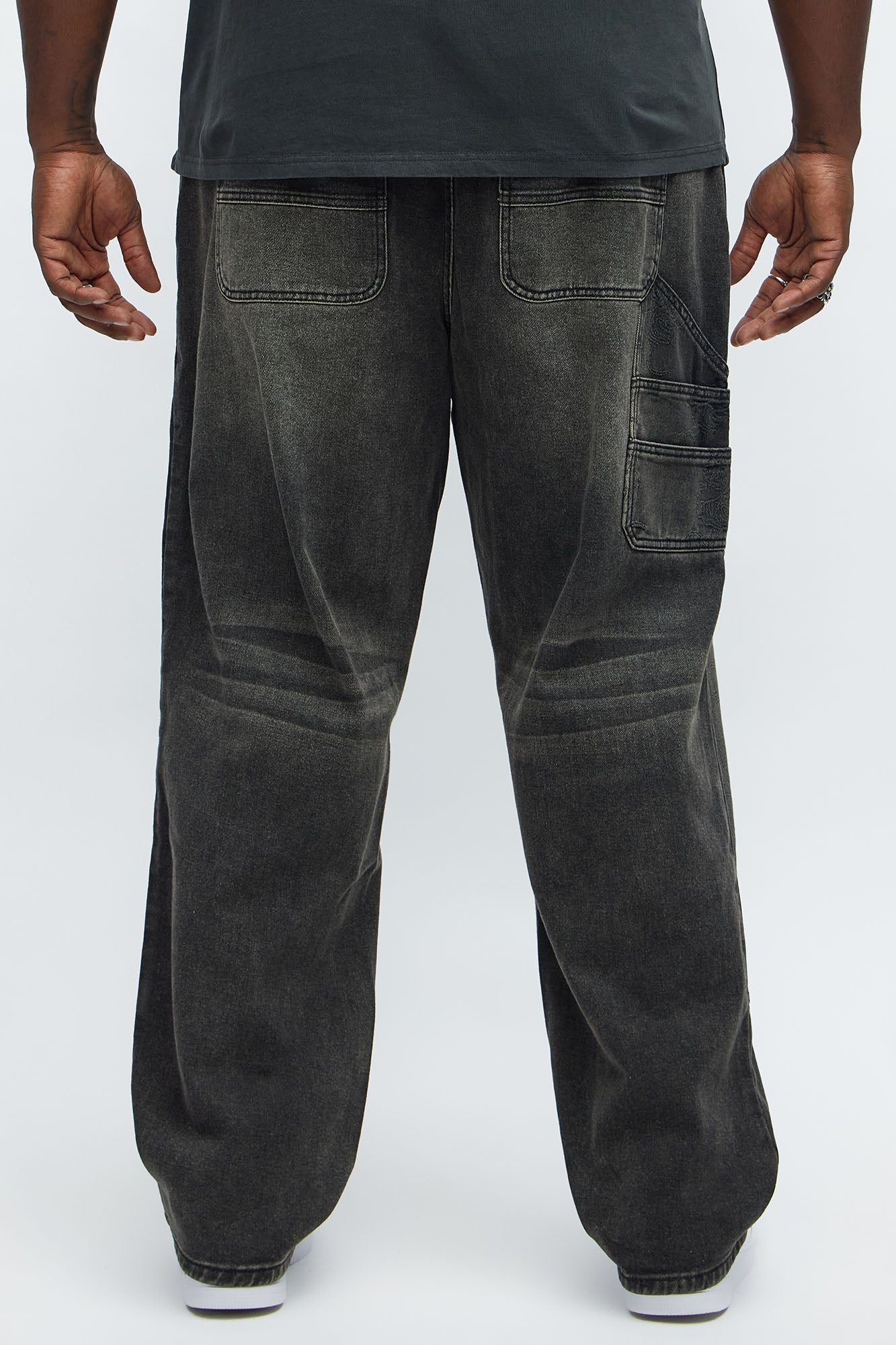 Straight Two Tigers Carpenter Jeans - Black Wash