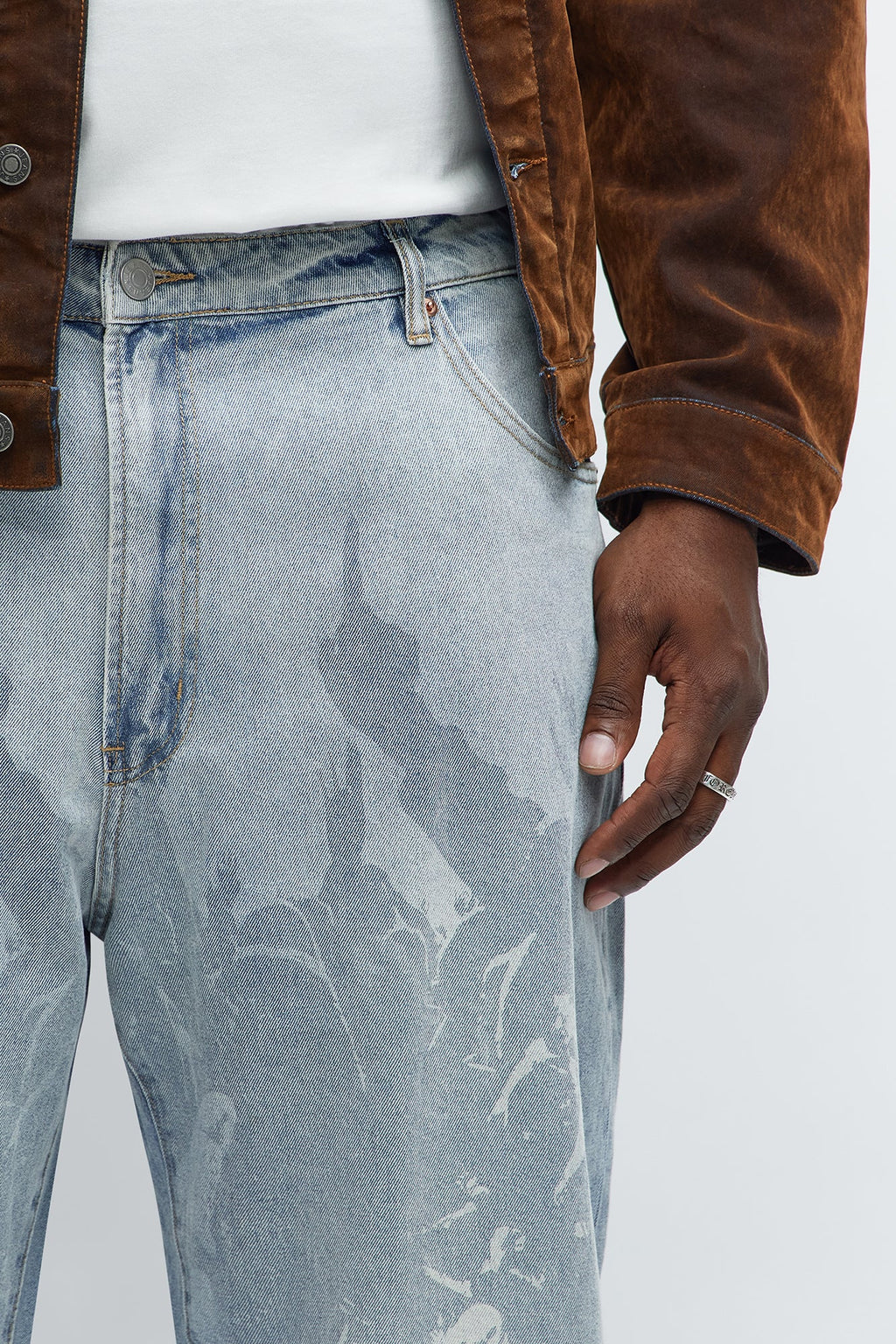 Straight Perspective Jeans - Light Blue Wash