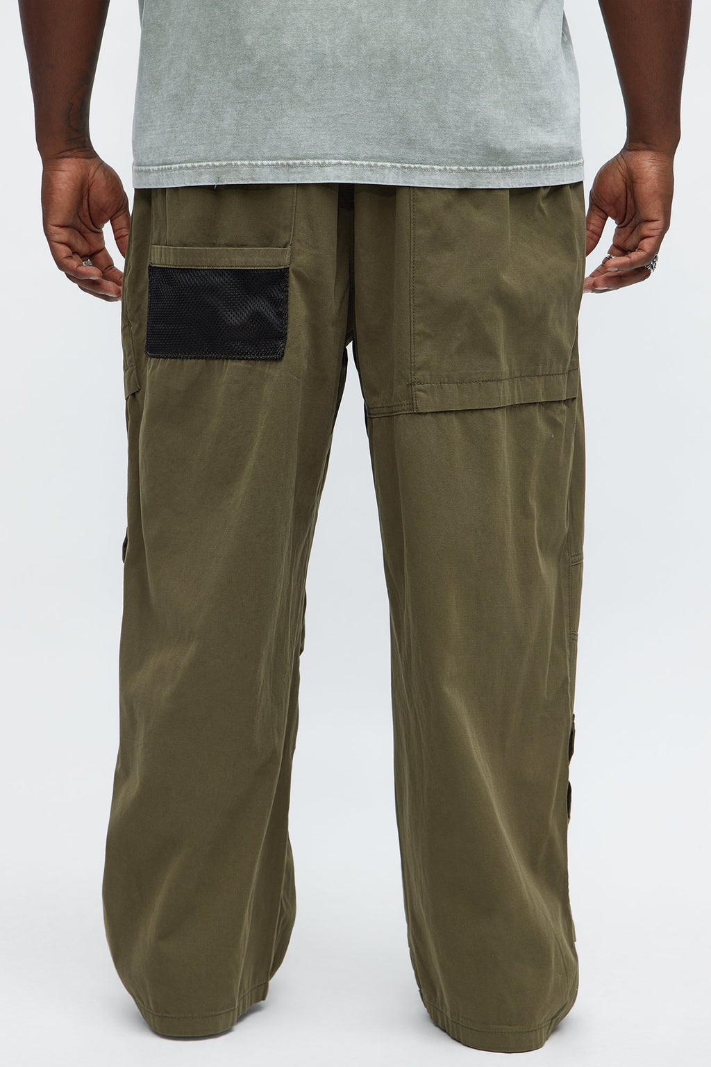 Baggy Lester Cargo Pants - Olive