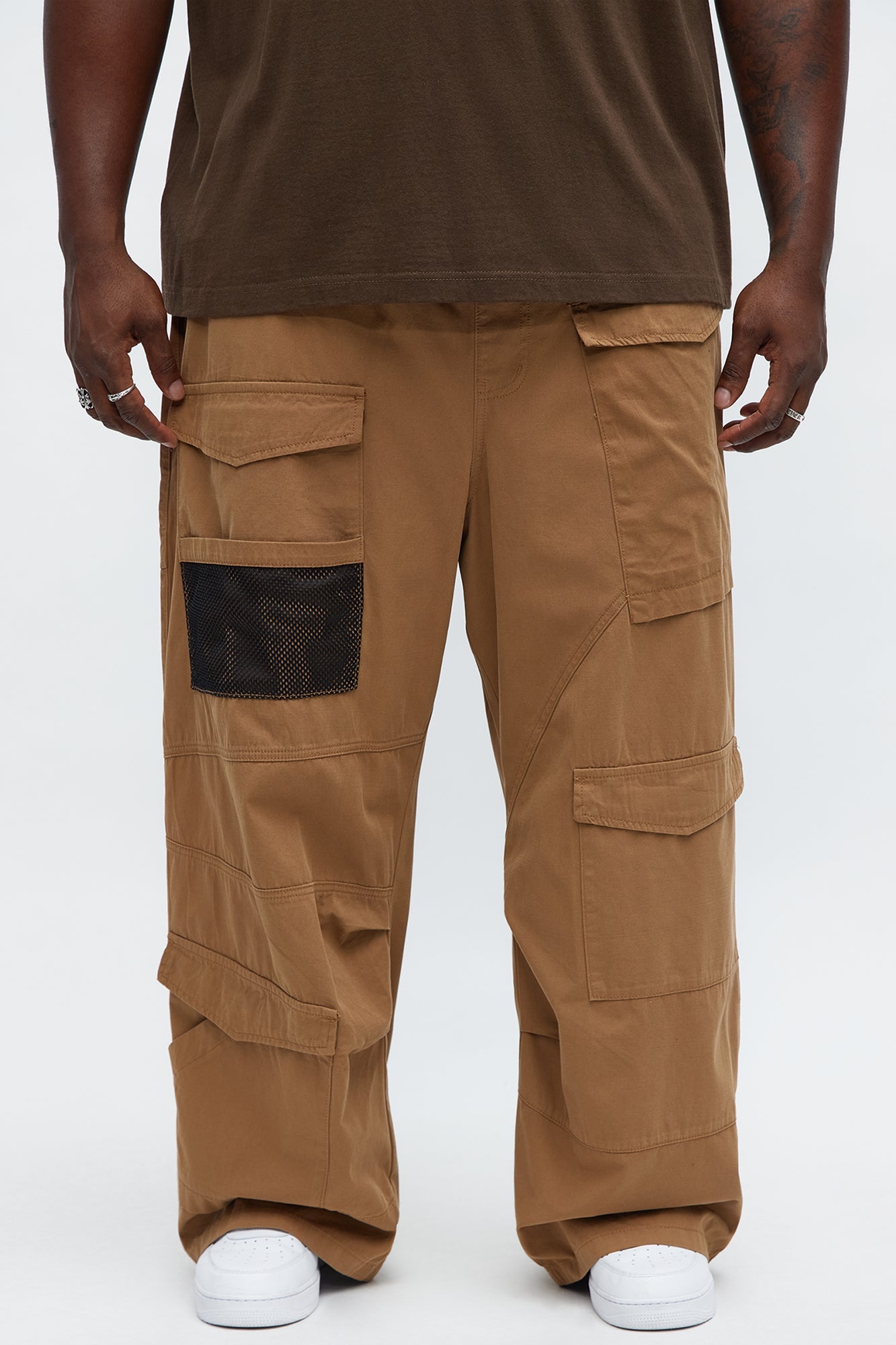 Baggy Lester Cargo Pants - Brown