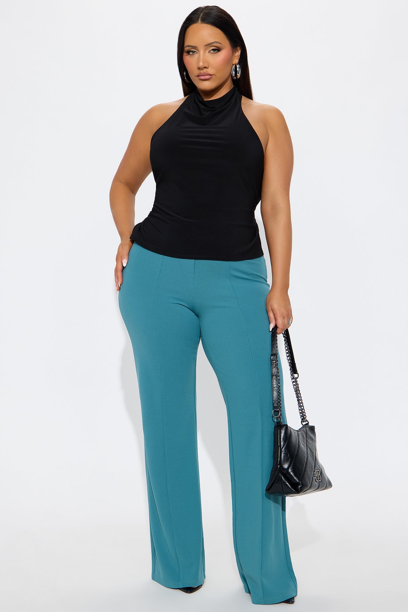 Adriana Backless Top - Black