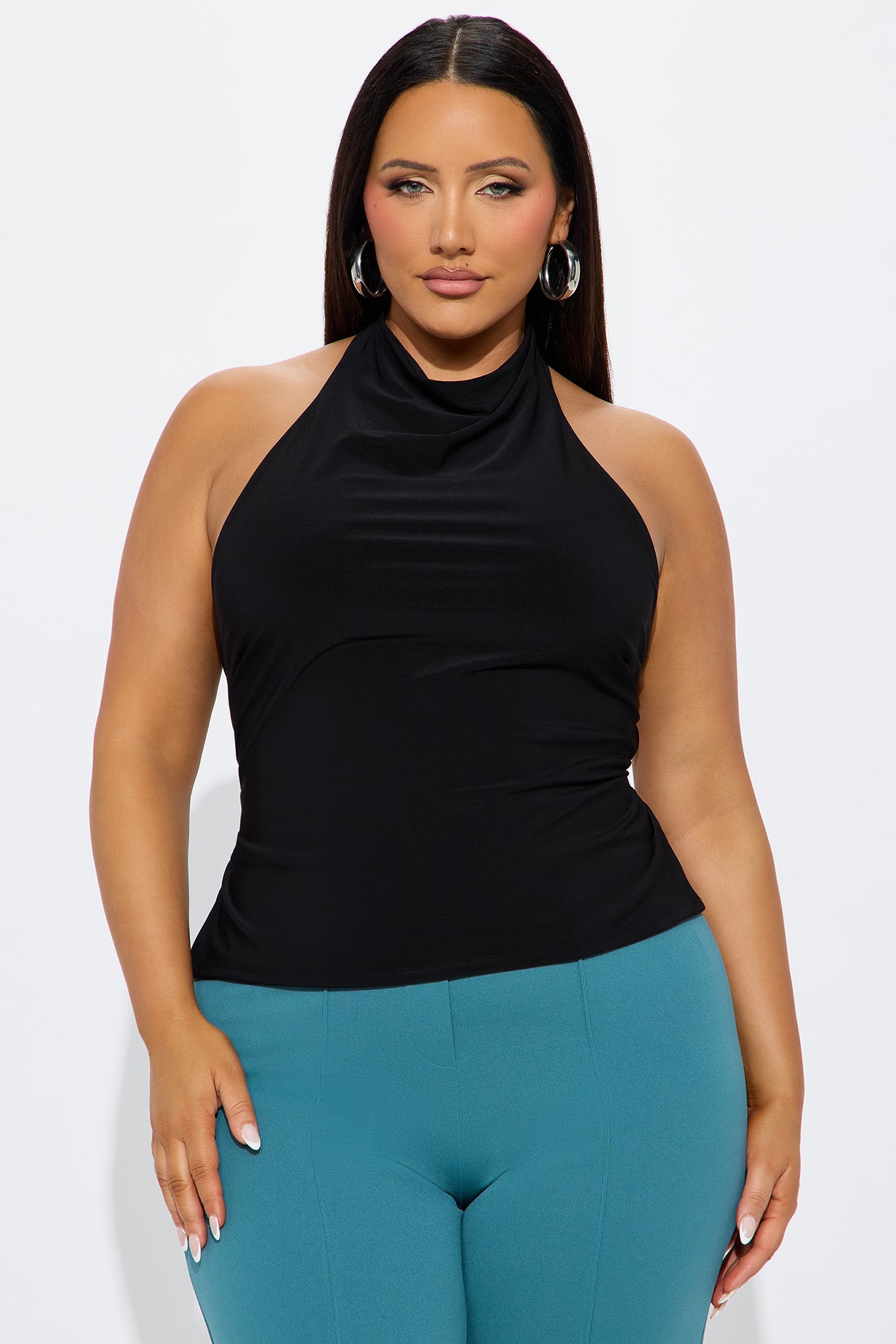 Adriana Backless Top - Black