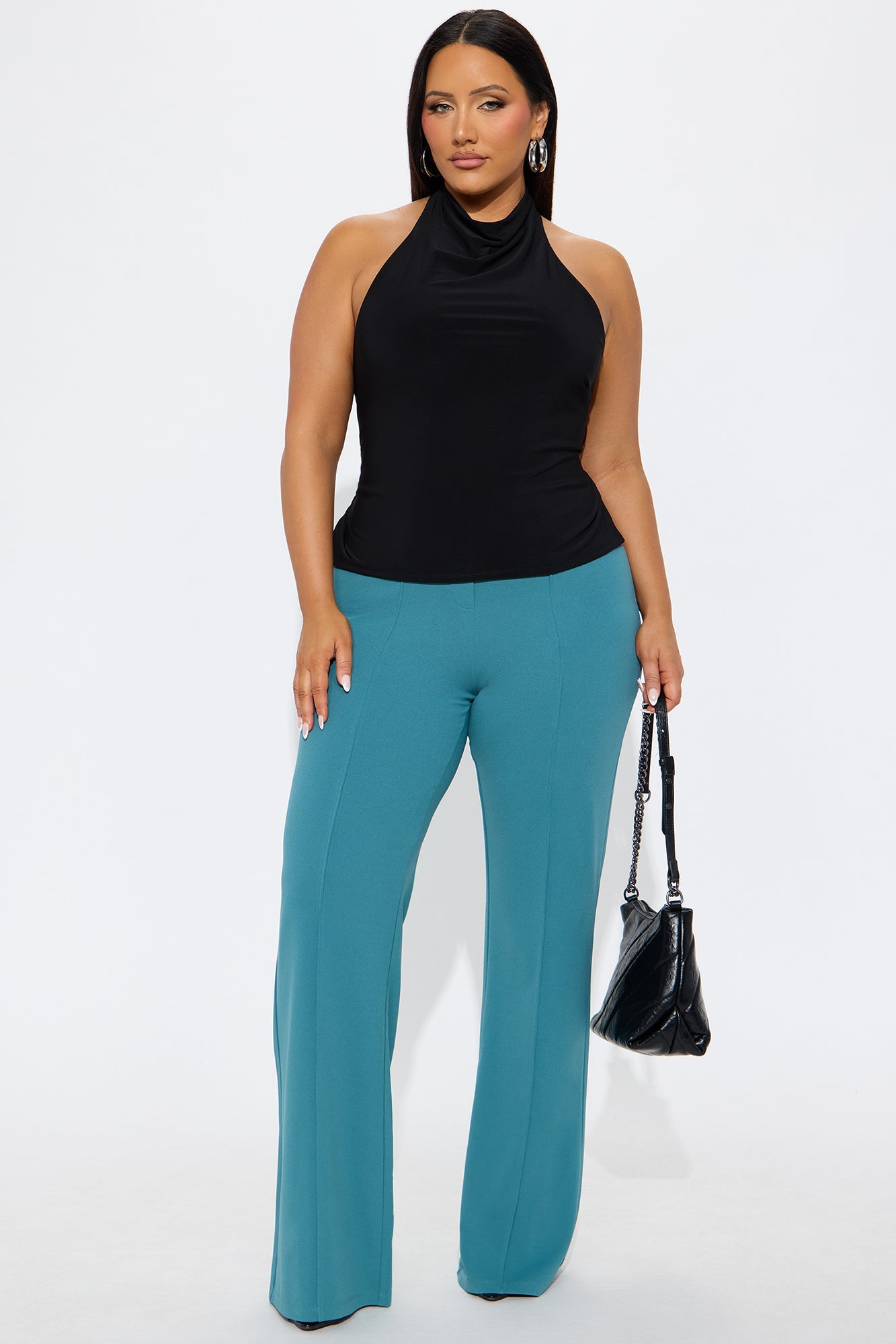 Call It Even Wide Leg Dress Pants - Jade