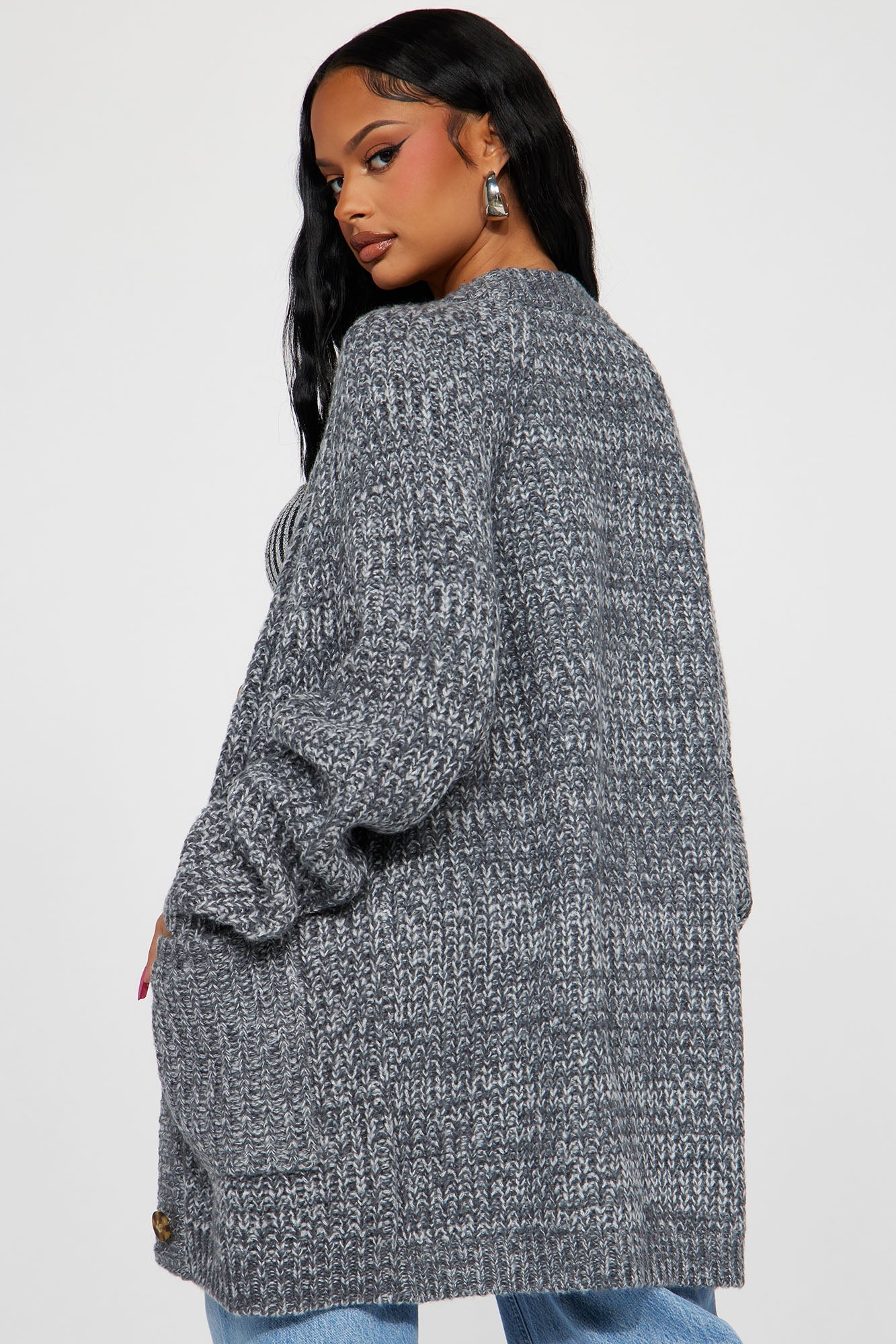 Taylee Cardigan - Charcoal