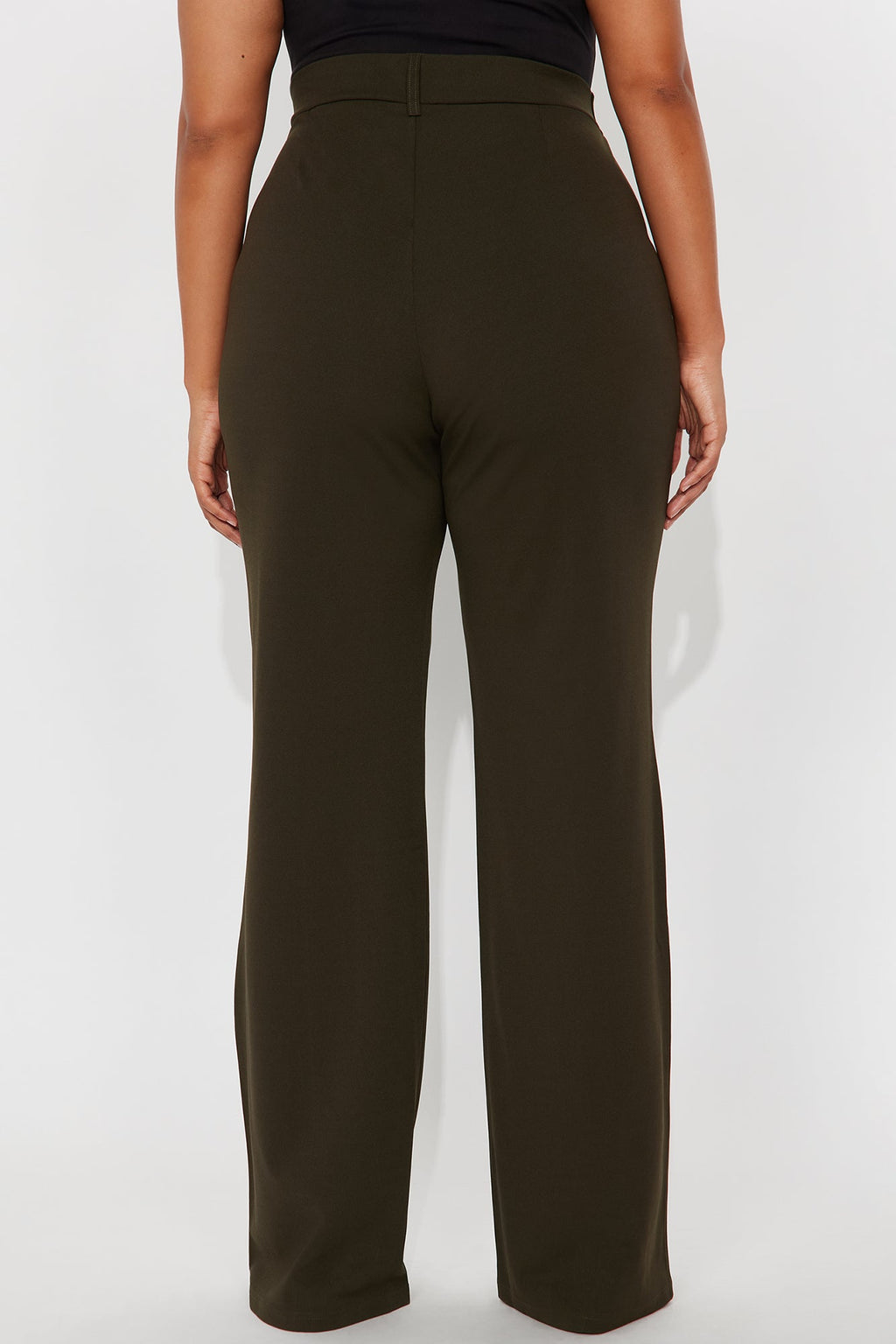 Tall Heidi Wide Leg Trouser Pant - Olive