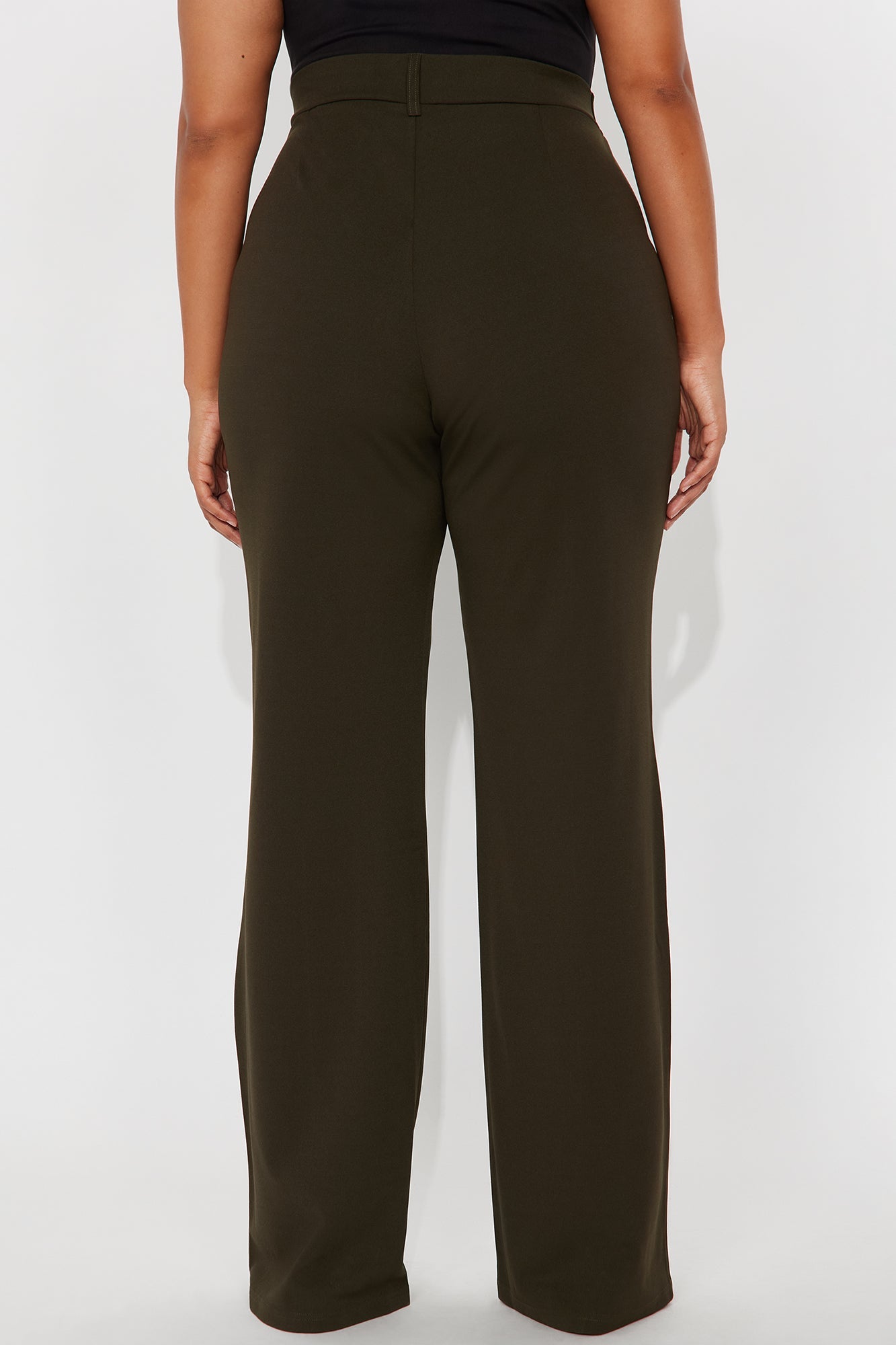 Tall Heidi Wide Leg Trouser Pant - Olive