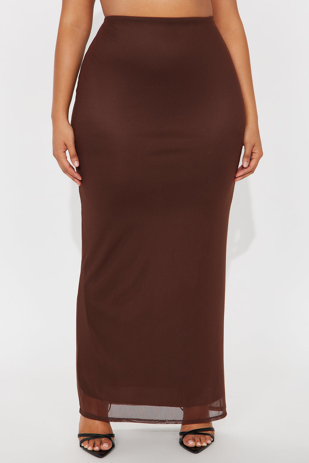 Emmeline Mesh Maxi Skirt - Chocolate