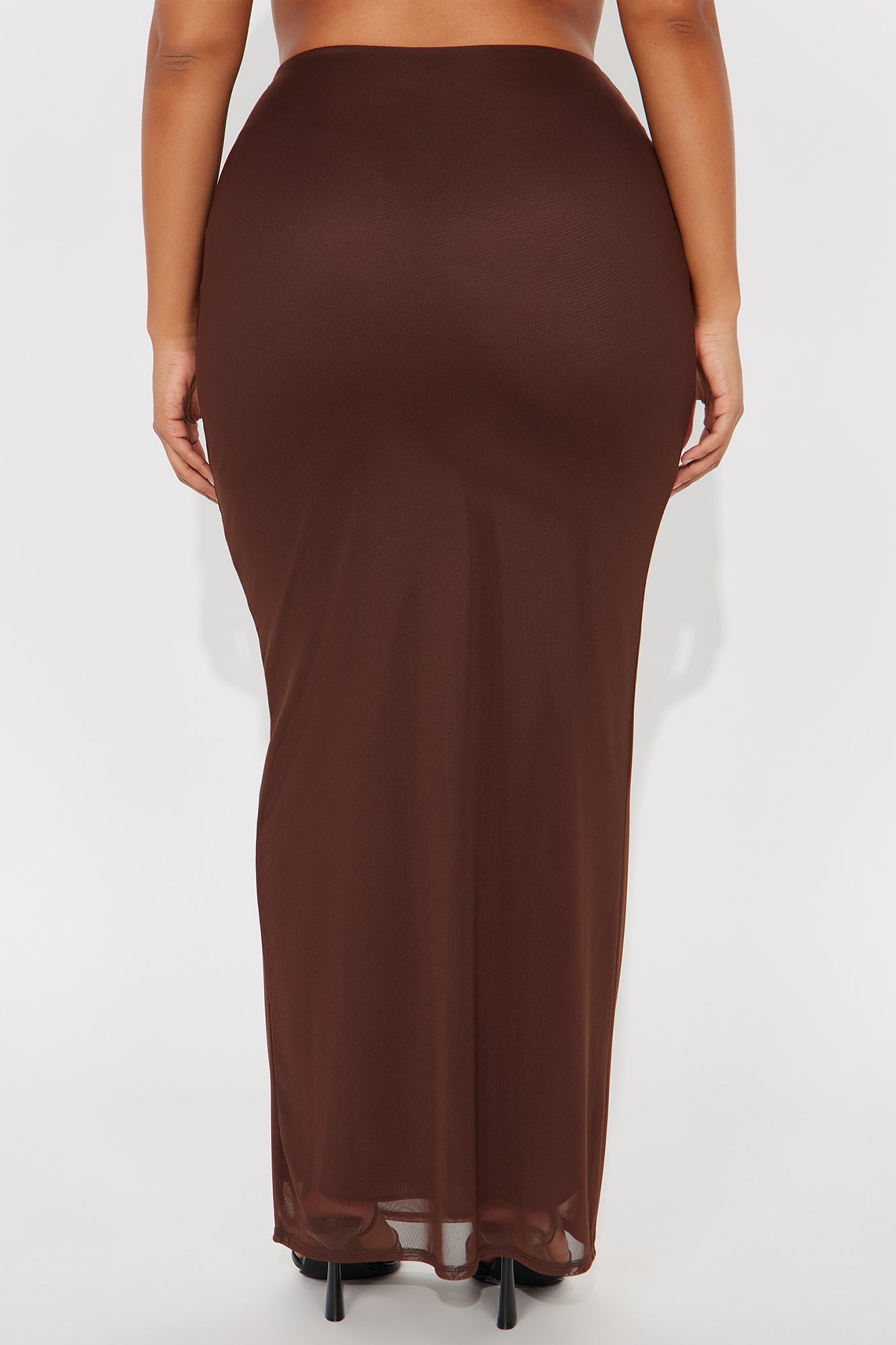 Emmeline Mesh Maxi Skirt - Chocolate