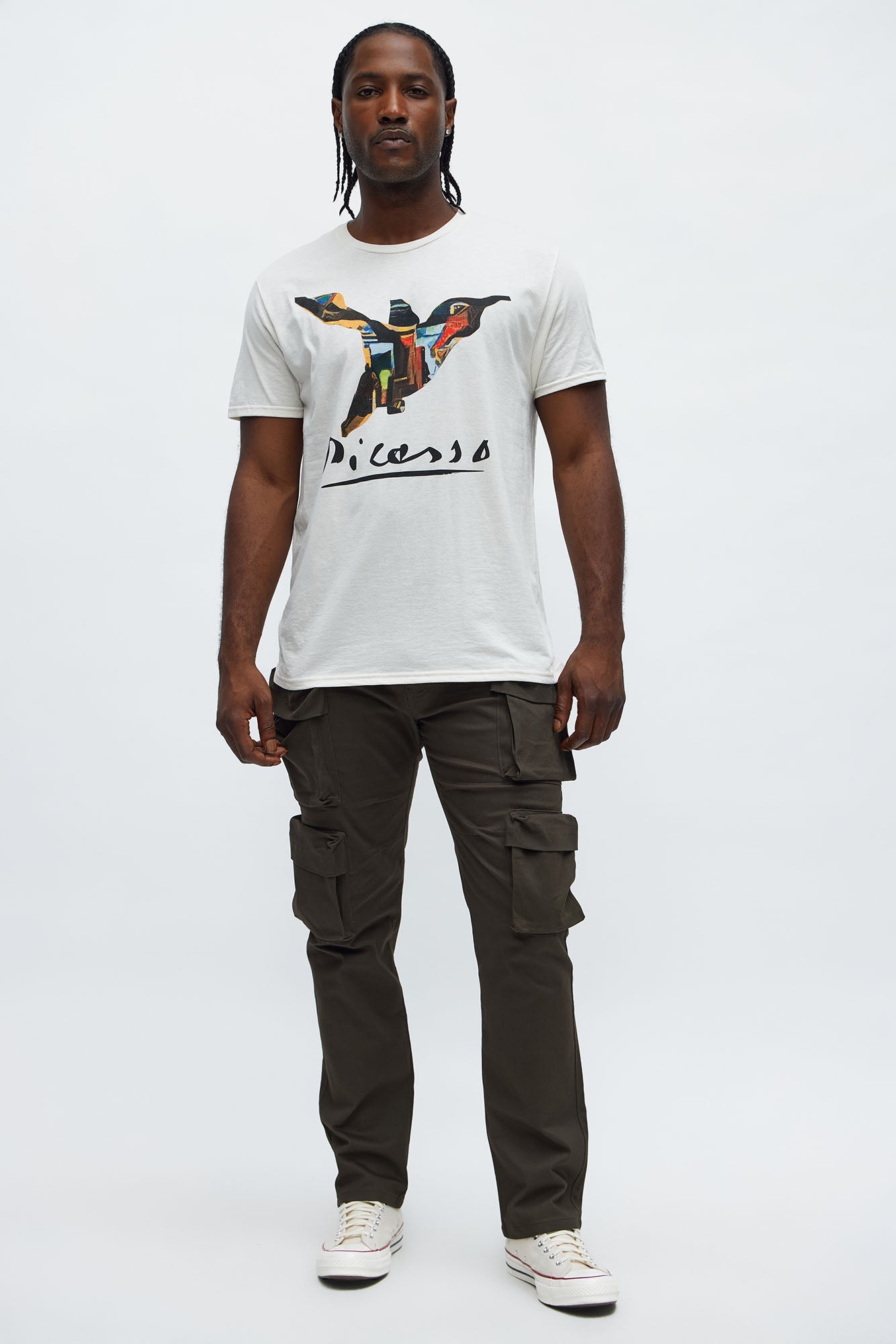 Picasso A La Hummingbird Short Sleeve Tee - Natural