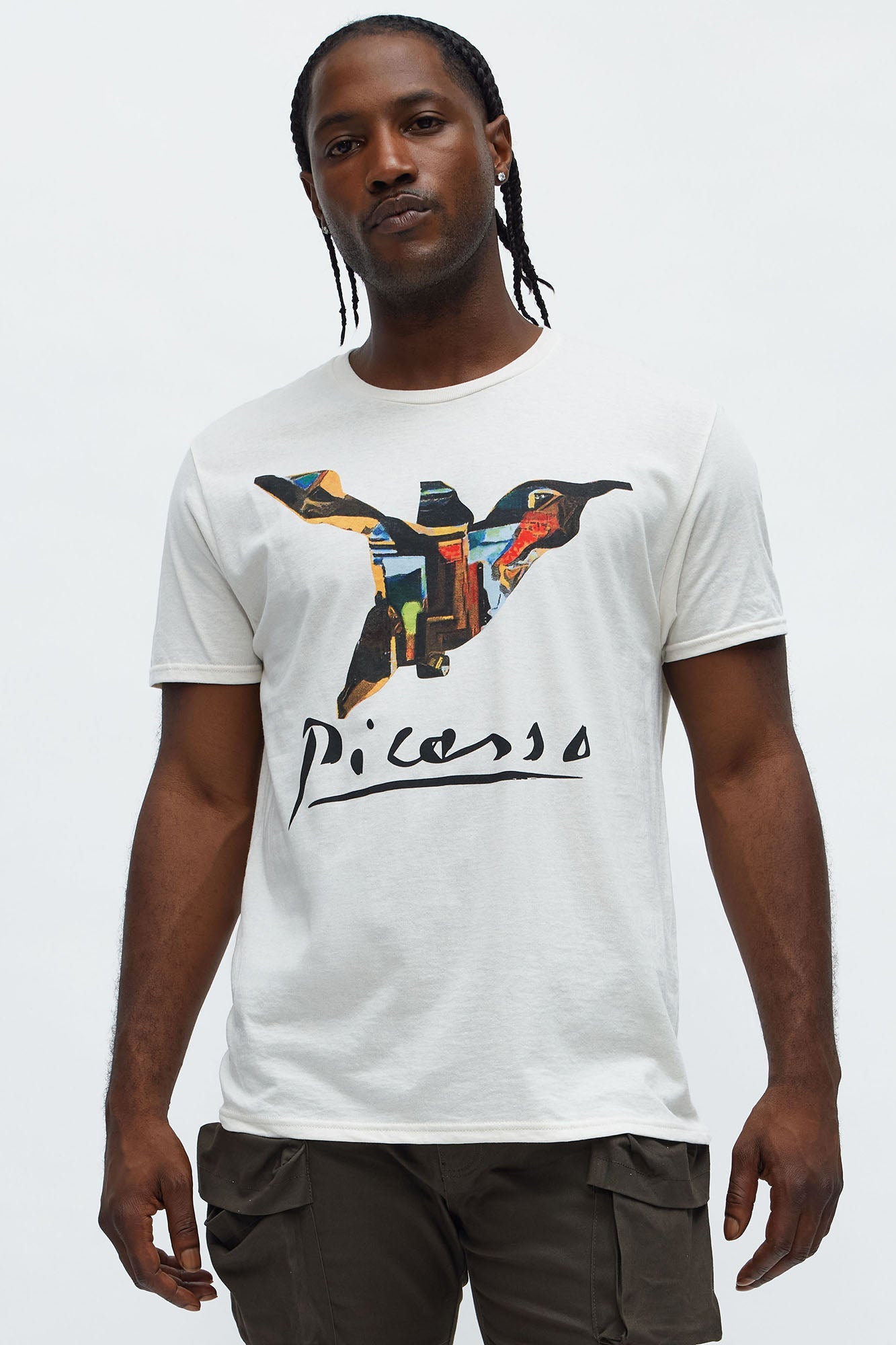 Picasso A La Hummingbird Short Sleeve Tee - Natural