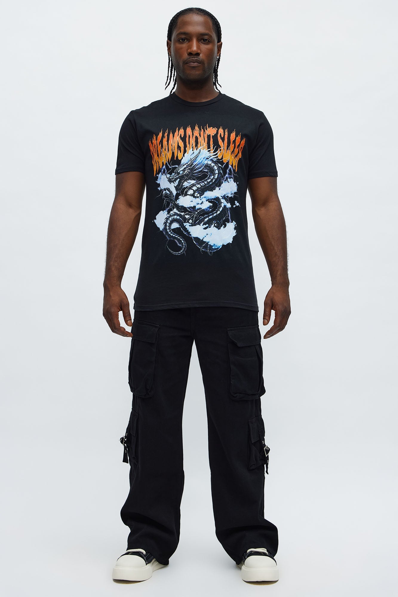 Dreams Dont Sleep Short Sleeve Tee - Black