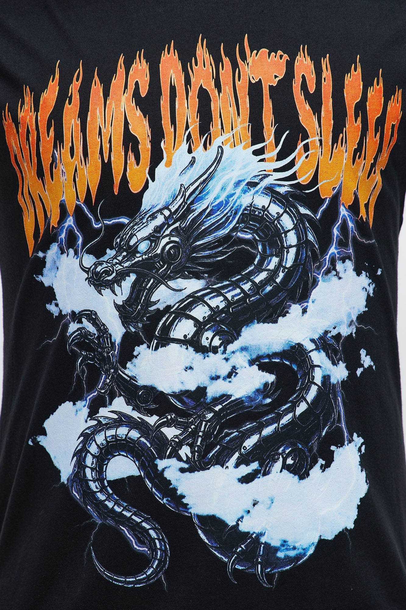 Dreams Dont Sleep Short Sleeve Tee - Black
