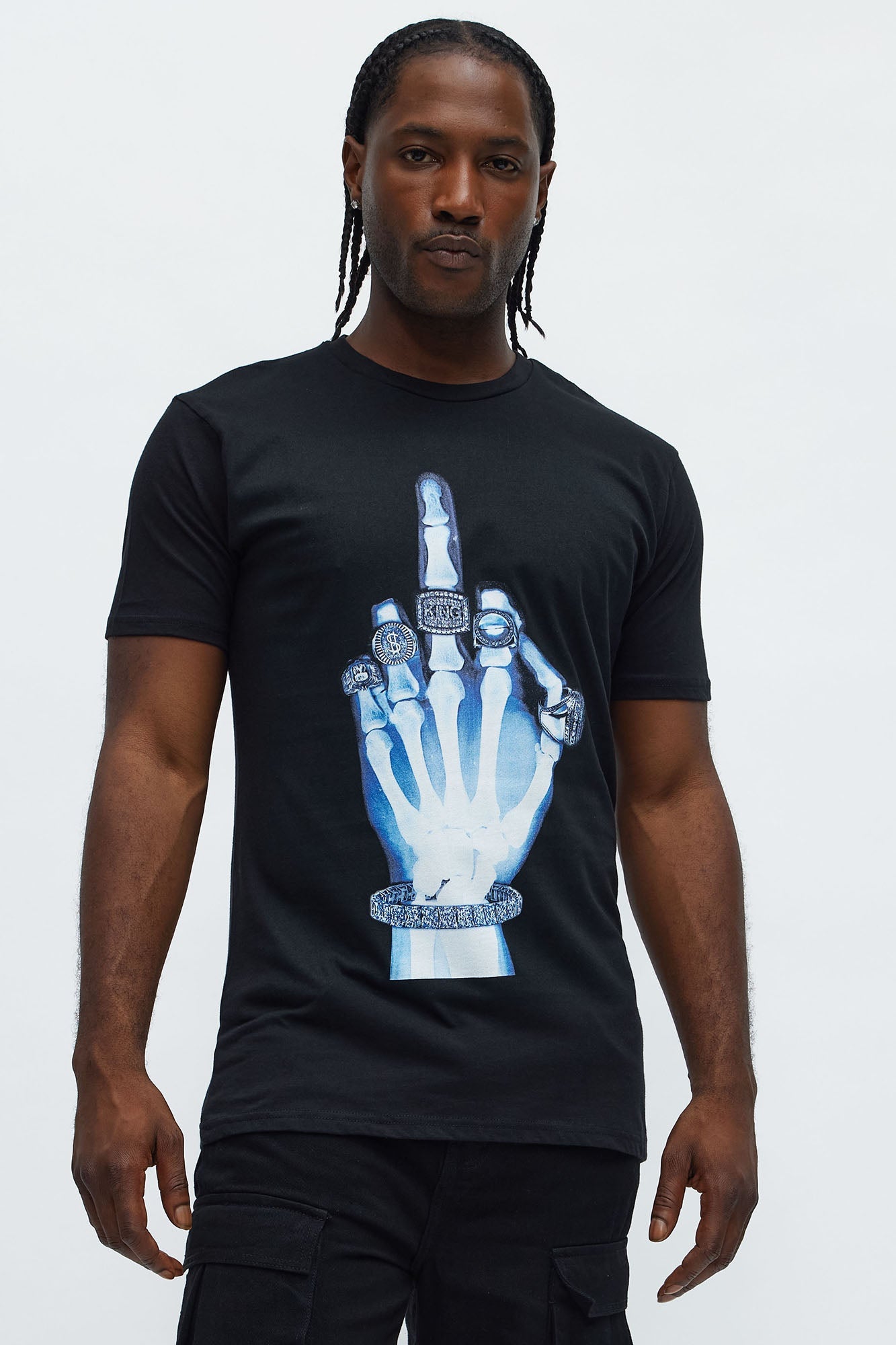 Kiss The Ring Short Sleeve Tee - Black