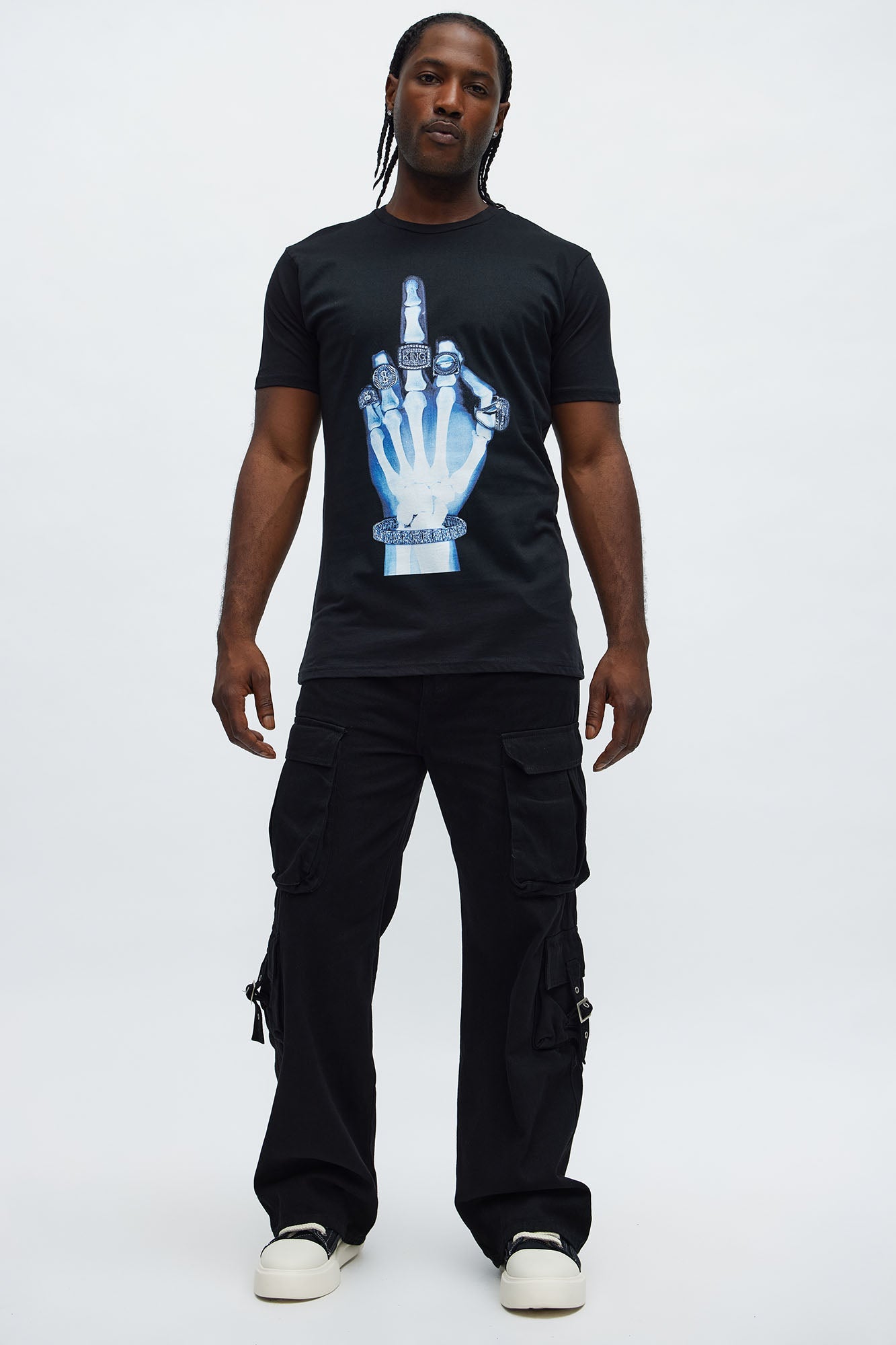 Kiss The Ring Short Sleeve Tee - Black