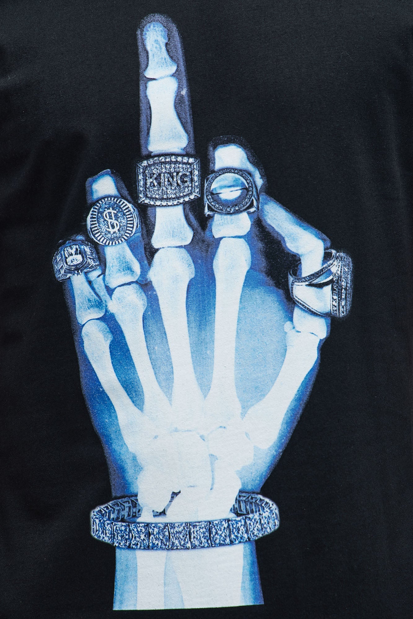 Kiss The Ring Short Sleeve Tee - Black