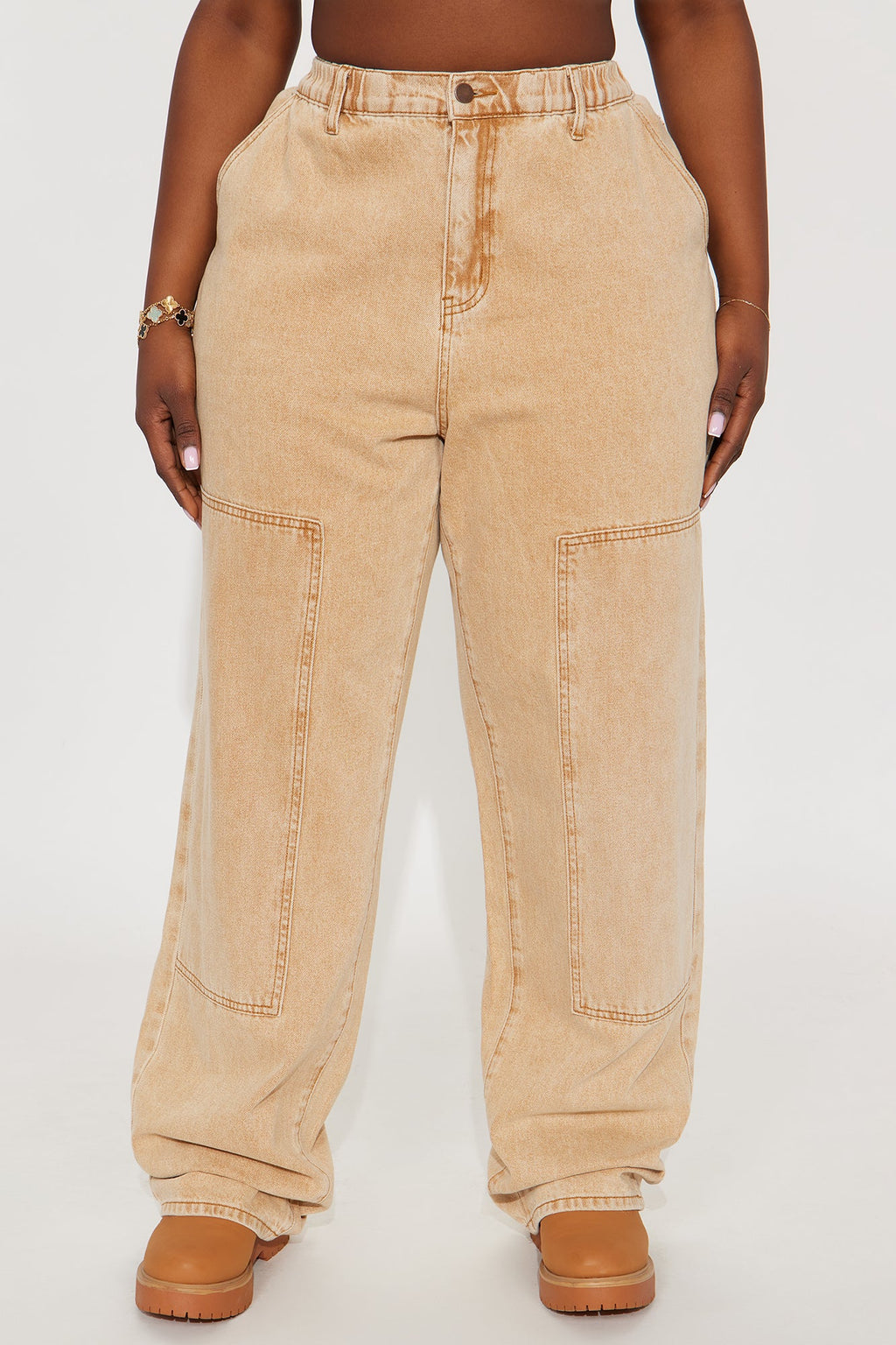 Remi Wide Leg Jogger - Khaki