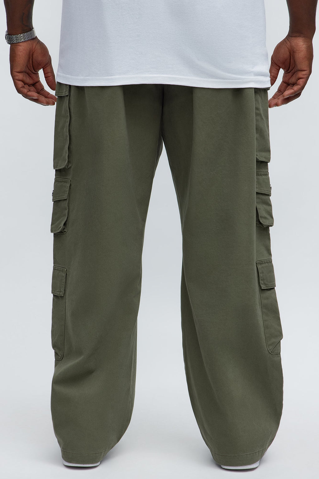 Straight Void Runner Cargo Pants - Olive