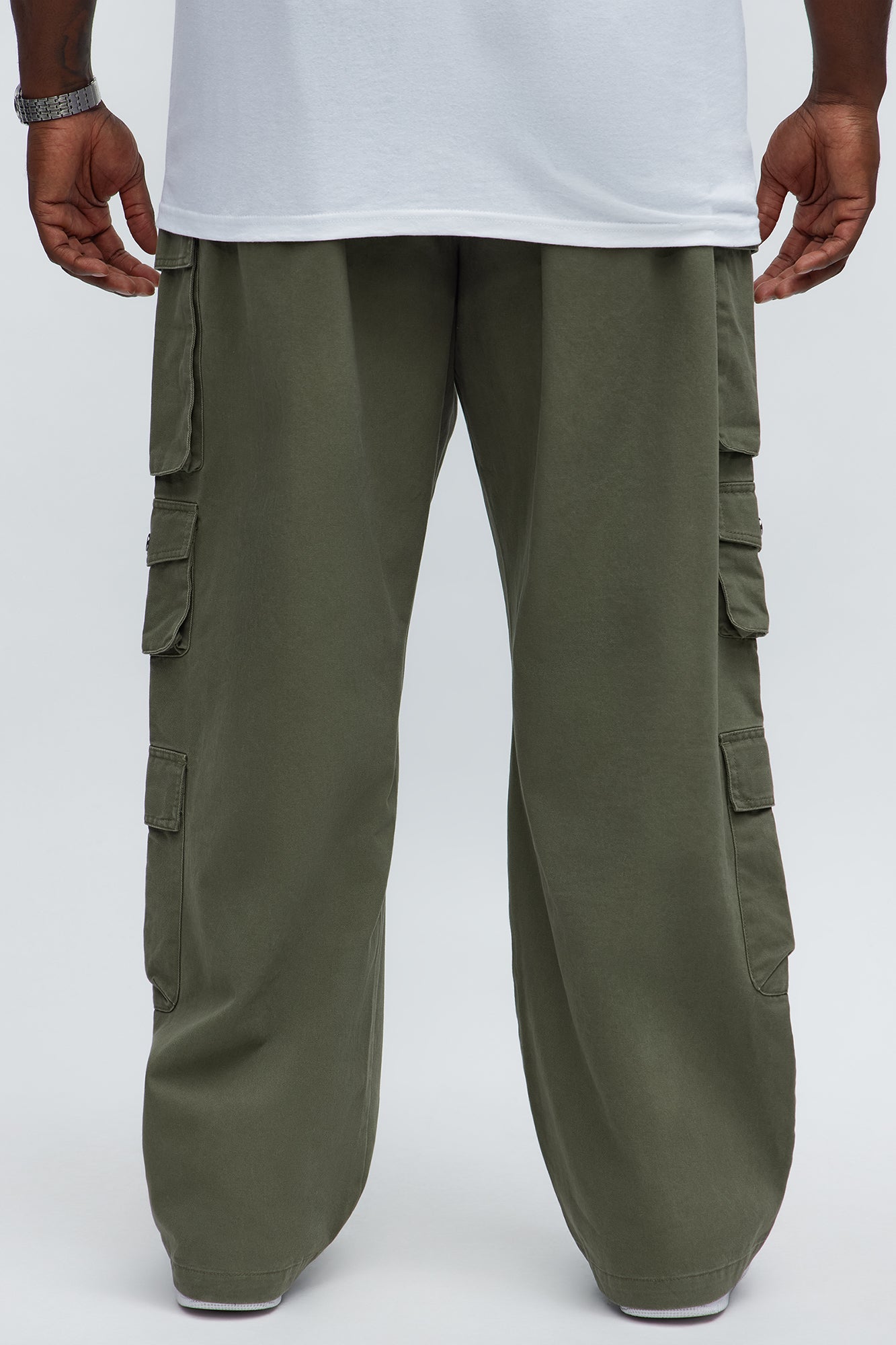 Straight Void Runner Cargo Pants - Olive