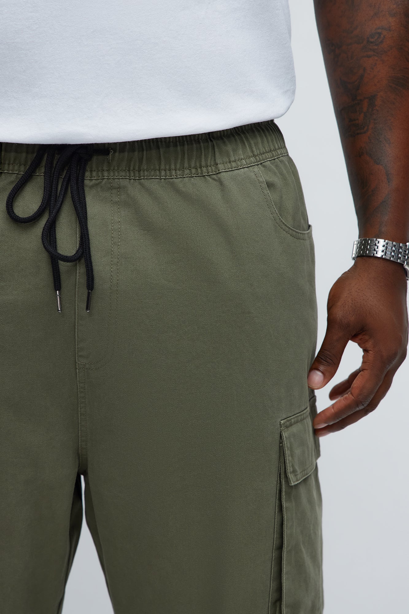 Straight Void Runner Cargo Pants - Olive