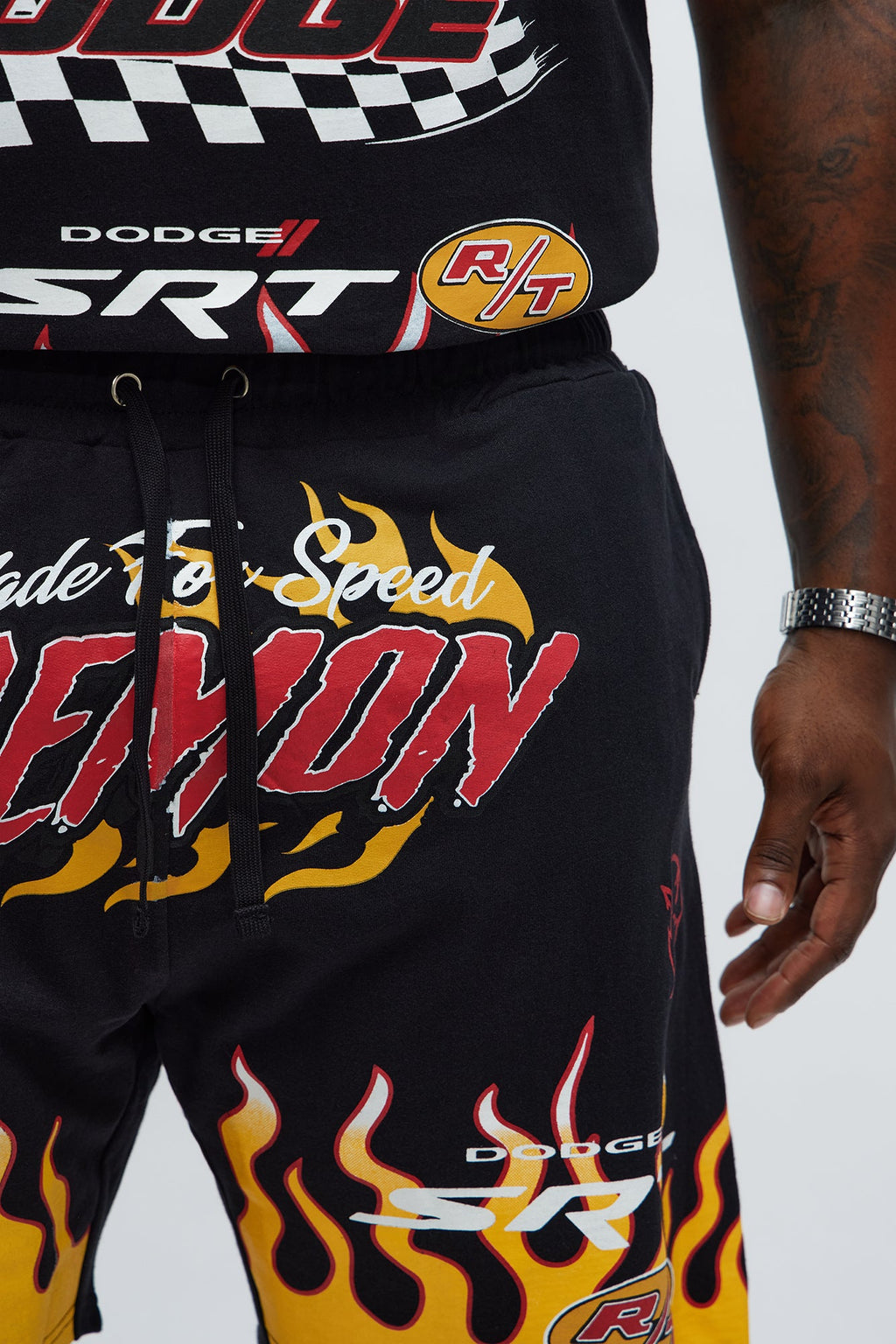 Dodge Demon Racing Team Sweatshorts - Black