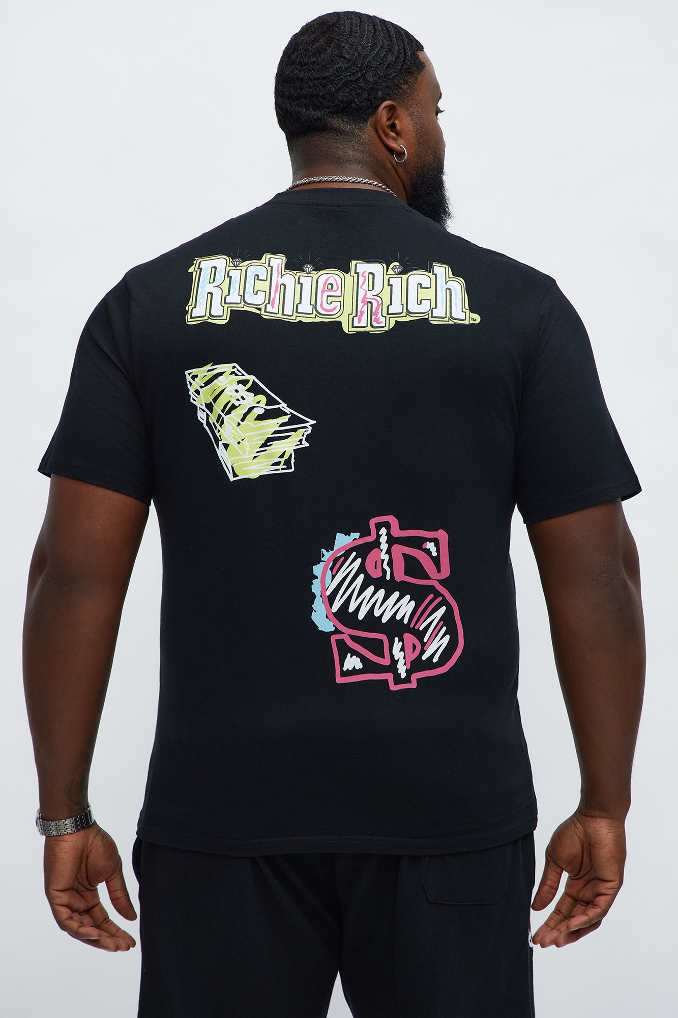 Richie Rich $ign Short Sleeve Tee - Black
