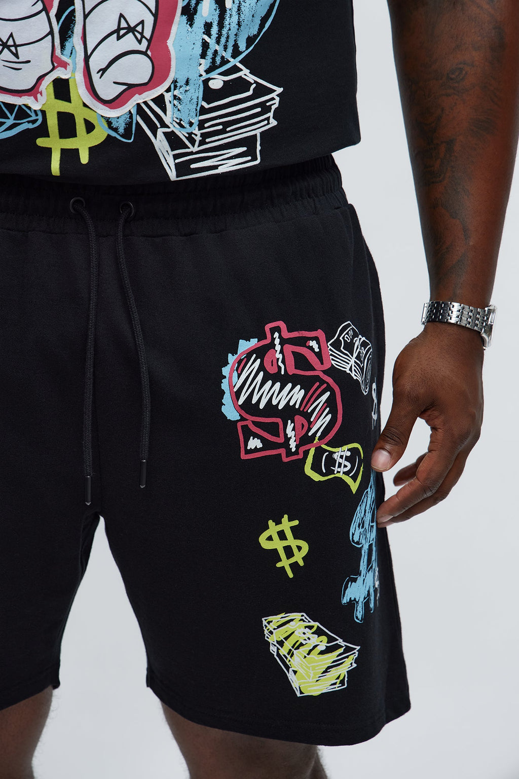 Richie Rich $ign Sweatshorts - Black