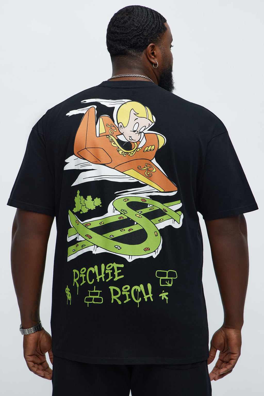 Richie Rich Fly Short Sleeve Tee - Black