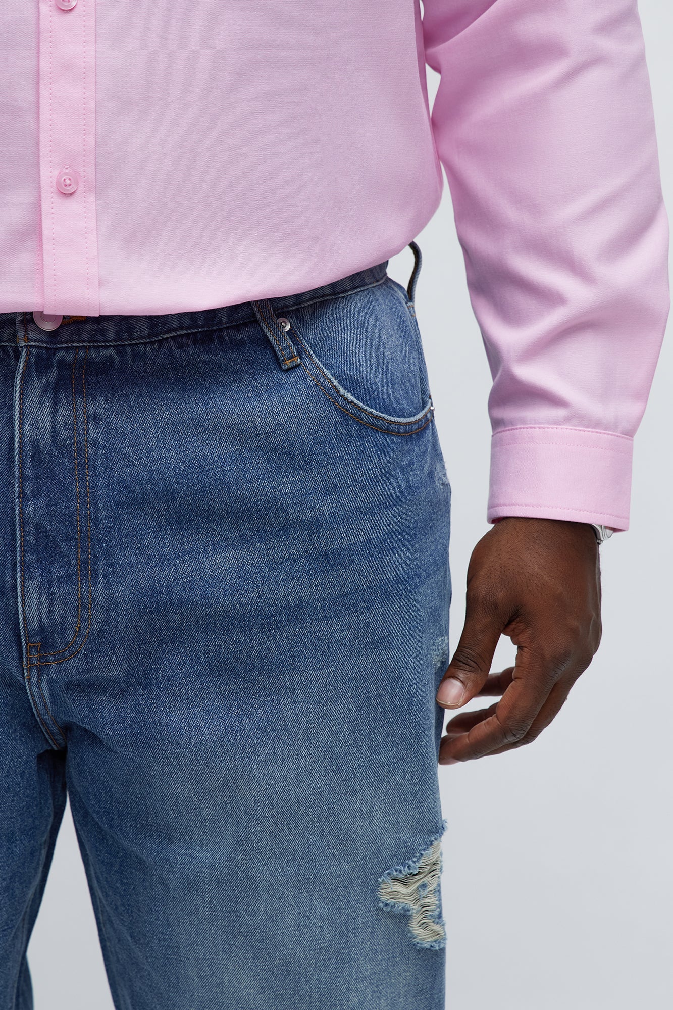 Straight Get To Know Me Ripped Jeans - Dark Wash