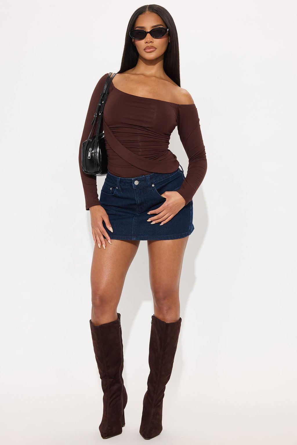 The OG Denim Micro Mini Skirt - Rinse Blue Wash