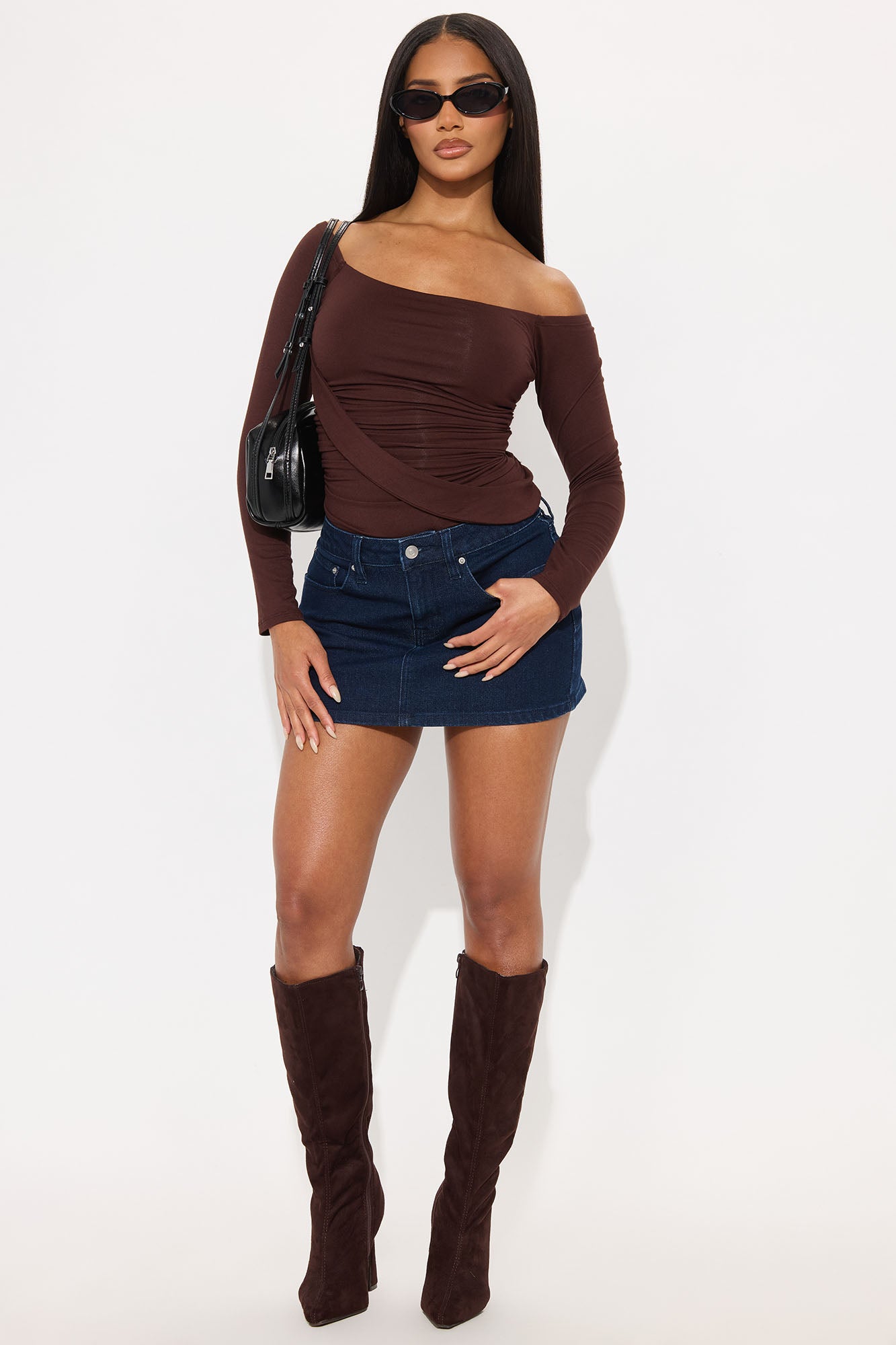The OG Denim Micro Mini Skirt - Rinse Blue Wash