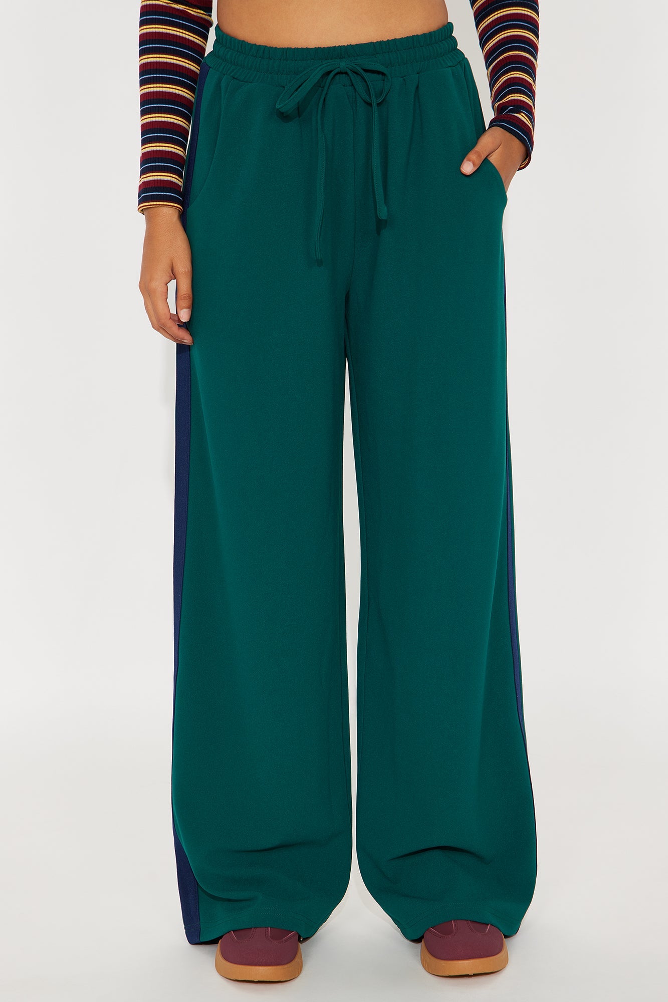Point Of View Track Trouser Pant - Hunter Green