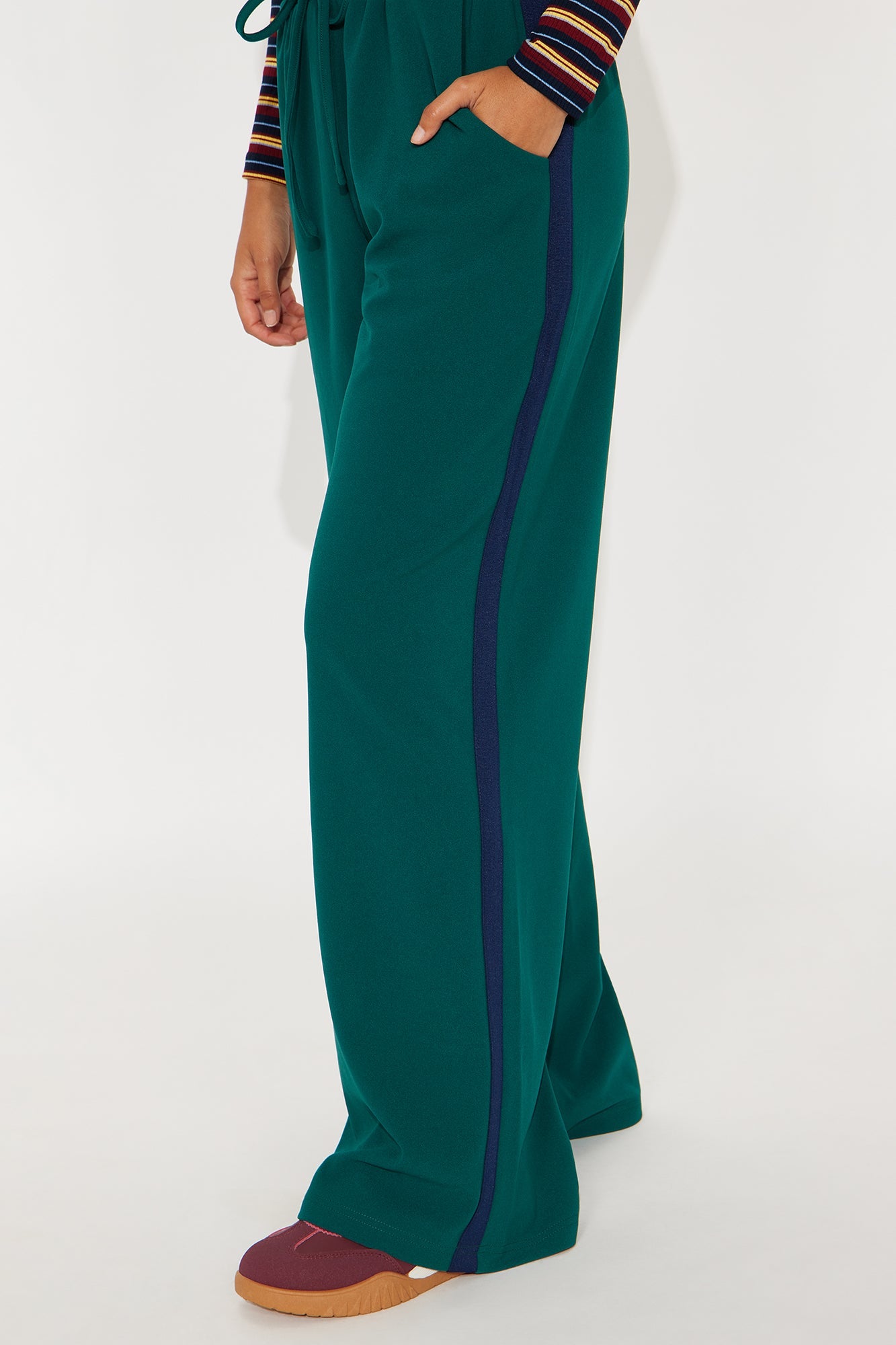 Point Of View Track Trouser Pant - Hunter Green
