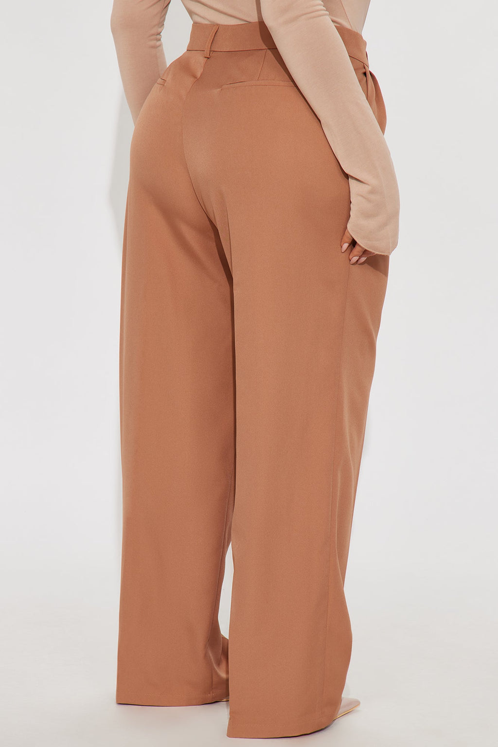 Kendall High Rise Trouser Pant - Mocha