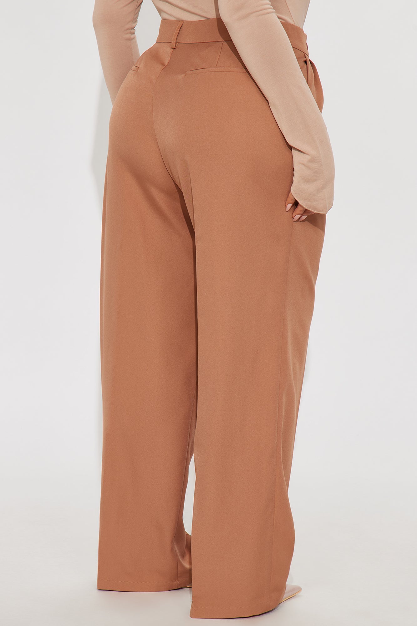 Kendall High Rise Trouser Pant - Mocha