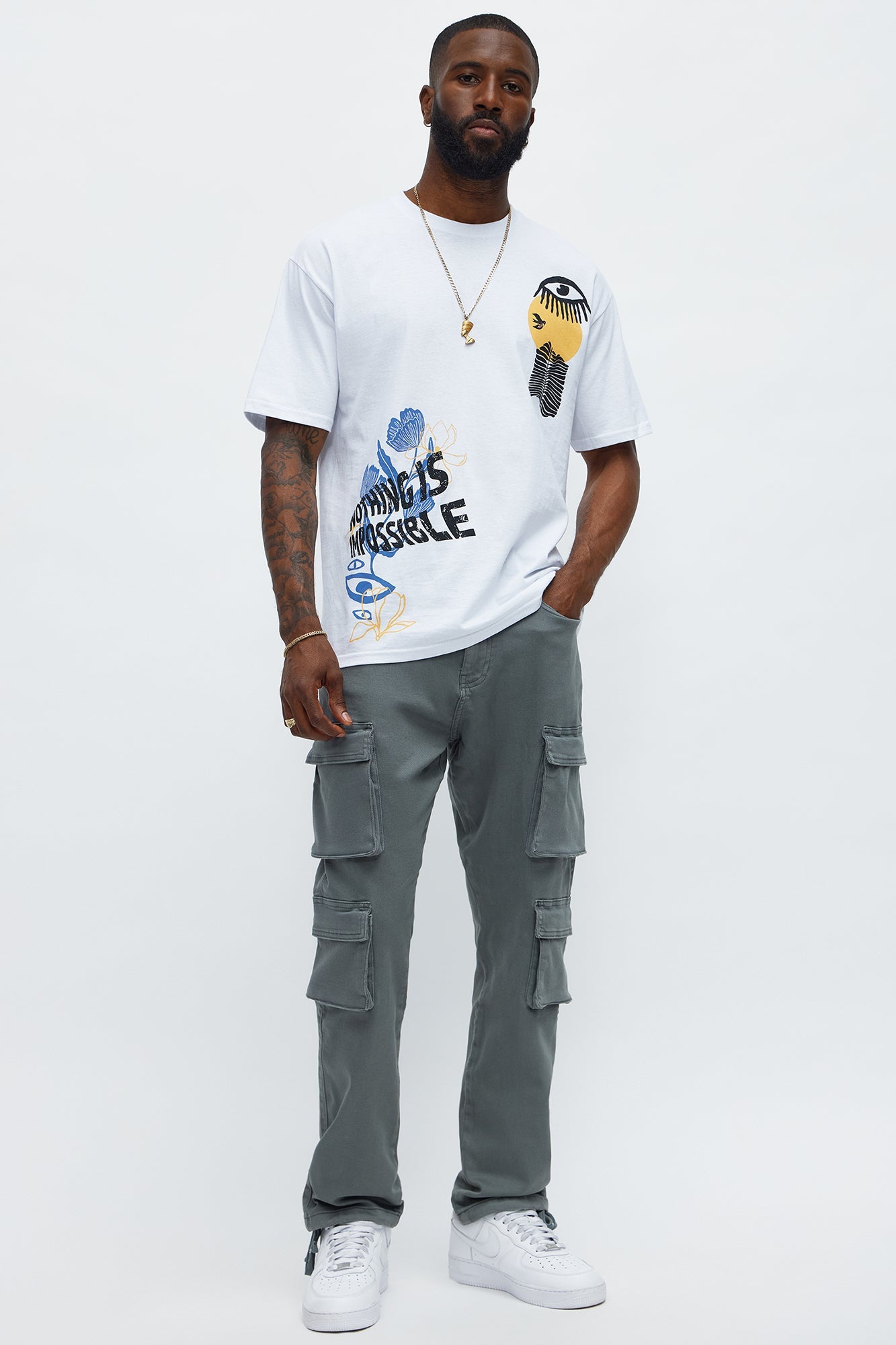 Slim Double It Up Cargo Pants - Sage