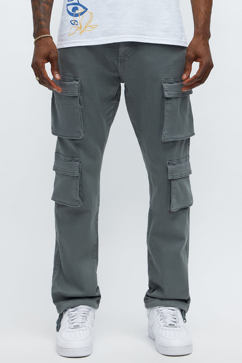 Slim Double It Up Cargo Pants - Sage