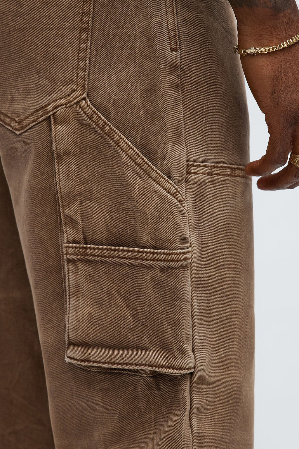 Indestructible Slim Flare Carpenter Pants - Chocolate