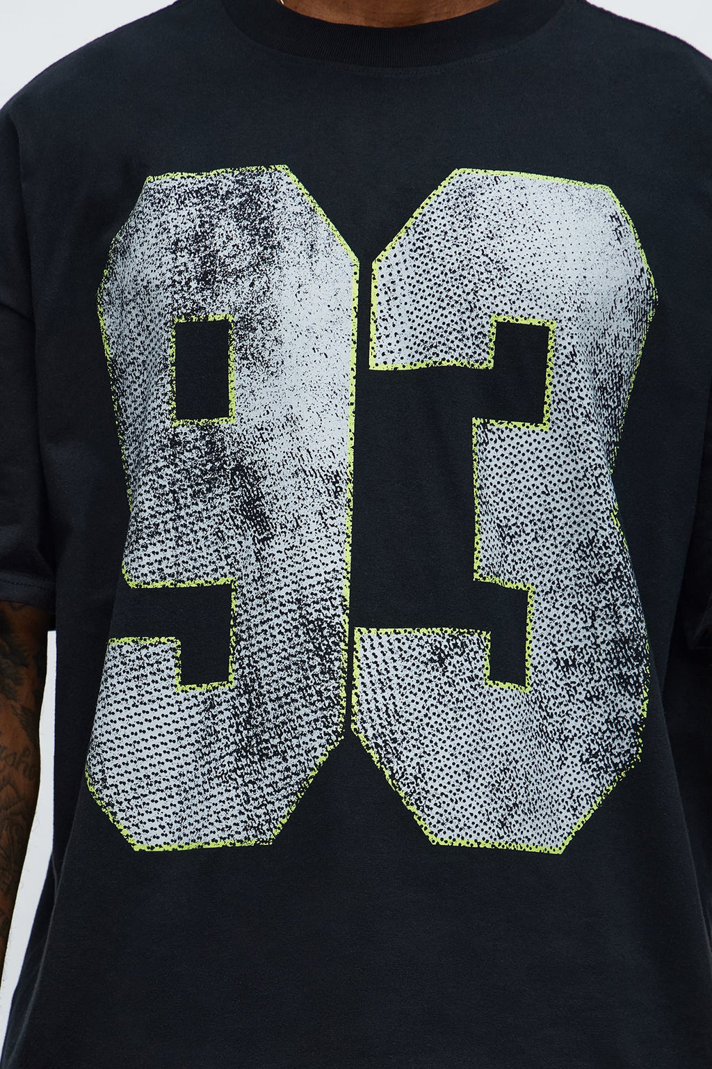 How We Chill From 93 Till Oversized Short Sleeve Tee - Black